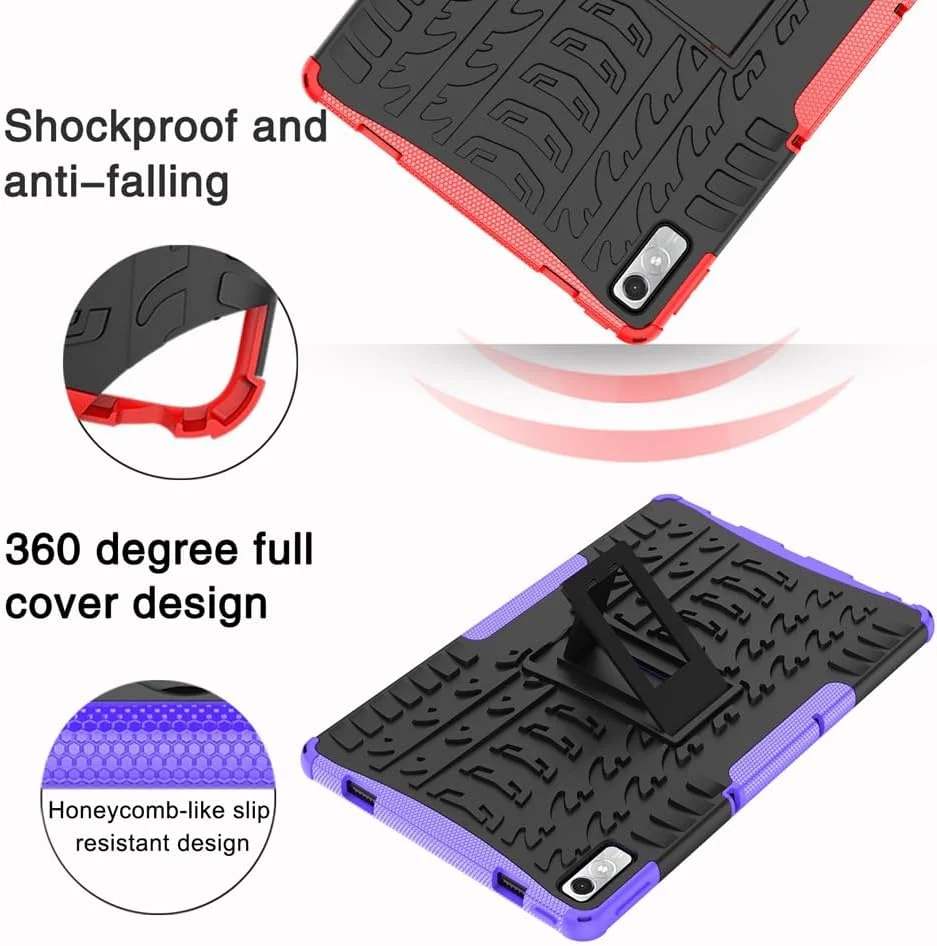 کاور گرواتری سازگار با تبلت لنوو تب P11 نسل دوم 11.5 اینچی 2023 (TB-350FU/350XU)، کاور محافظ تبلت ضد ضربه و مقاوم مناسب کودکان به همراه استند برای لنوو تب P11 نسل دوم (بنفش) کاور گرواتری سازگار با تبلت لنوو تب P11 نسل دوم 11.5 اینچی 2023 (TB-350FU/350XU)، کاور محافظ تبلت ضد ضربه و مقاوم مناسب کودکان به همراه استند برای لنوو تب P11 نسل دوم (بنفش)