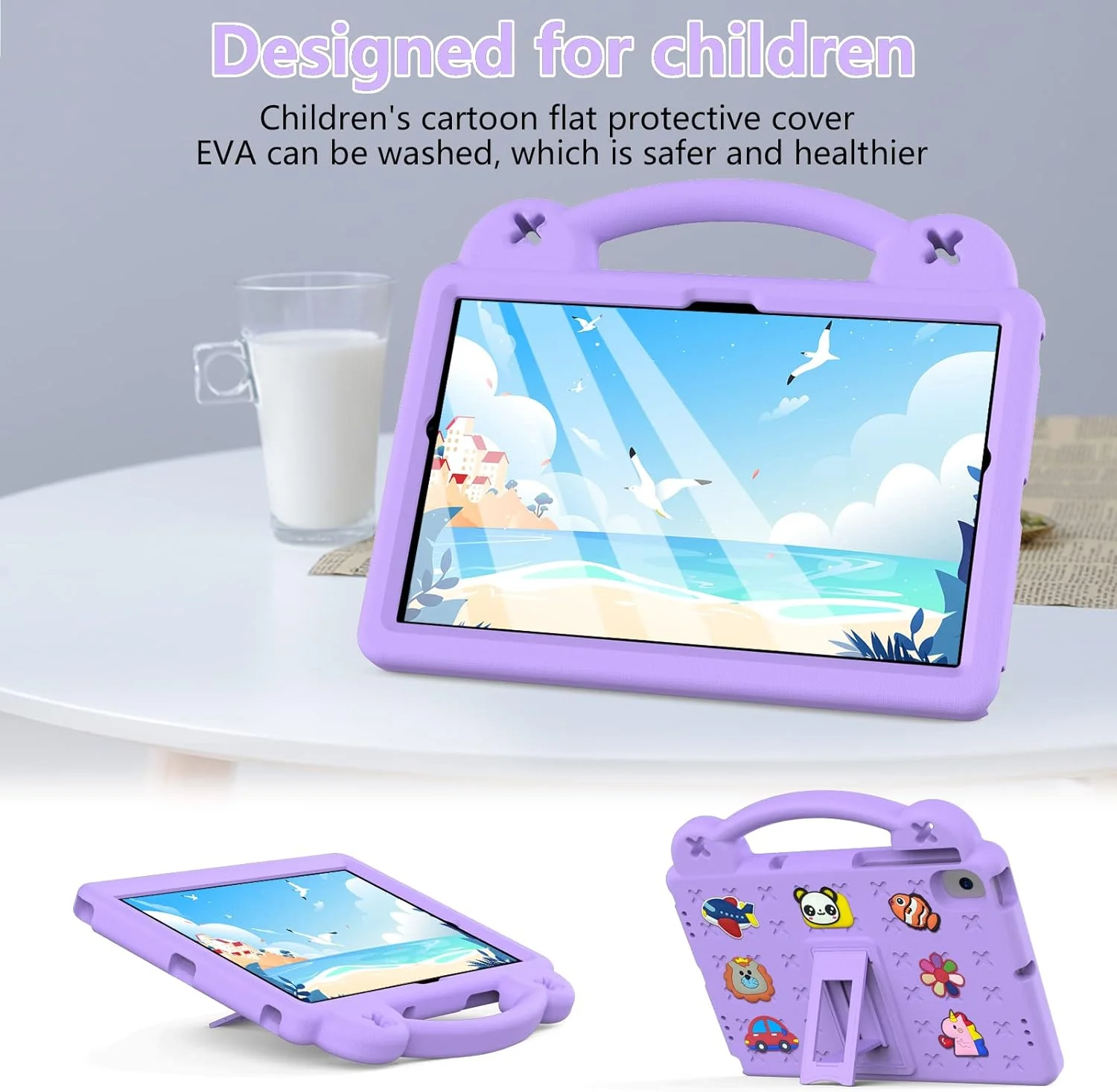 کیف محافظ کودکانه TianTa برای تبلت لنوو M10 Plus/Tab M10 FHD Plus 2020 (TB-X606F/TB-X606X) سایز 10.3 اینچ، ضد ضربه، مقاوم با پایه، دسته قابل حمل، EVA سبک وزن، بادوام و زیبا - بنفش روشن کیف محافظ کودکانه TianTa برای تبلت لنوو M10 Plus/Tab M10 FHD Plus 2020 (TB-X606F/TB-X606X) سایز 10.3 اینچ، ضد ضربه، مقاوم با پایه، دسته قابل حمل، EVA سبک وزن، بادوام و زیبا - بنفش روشن