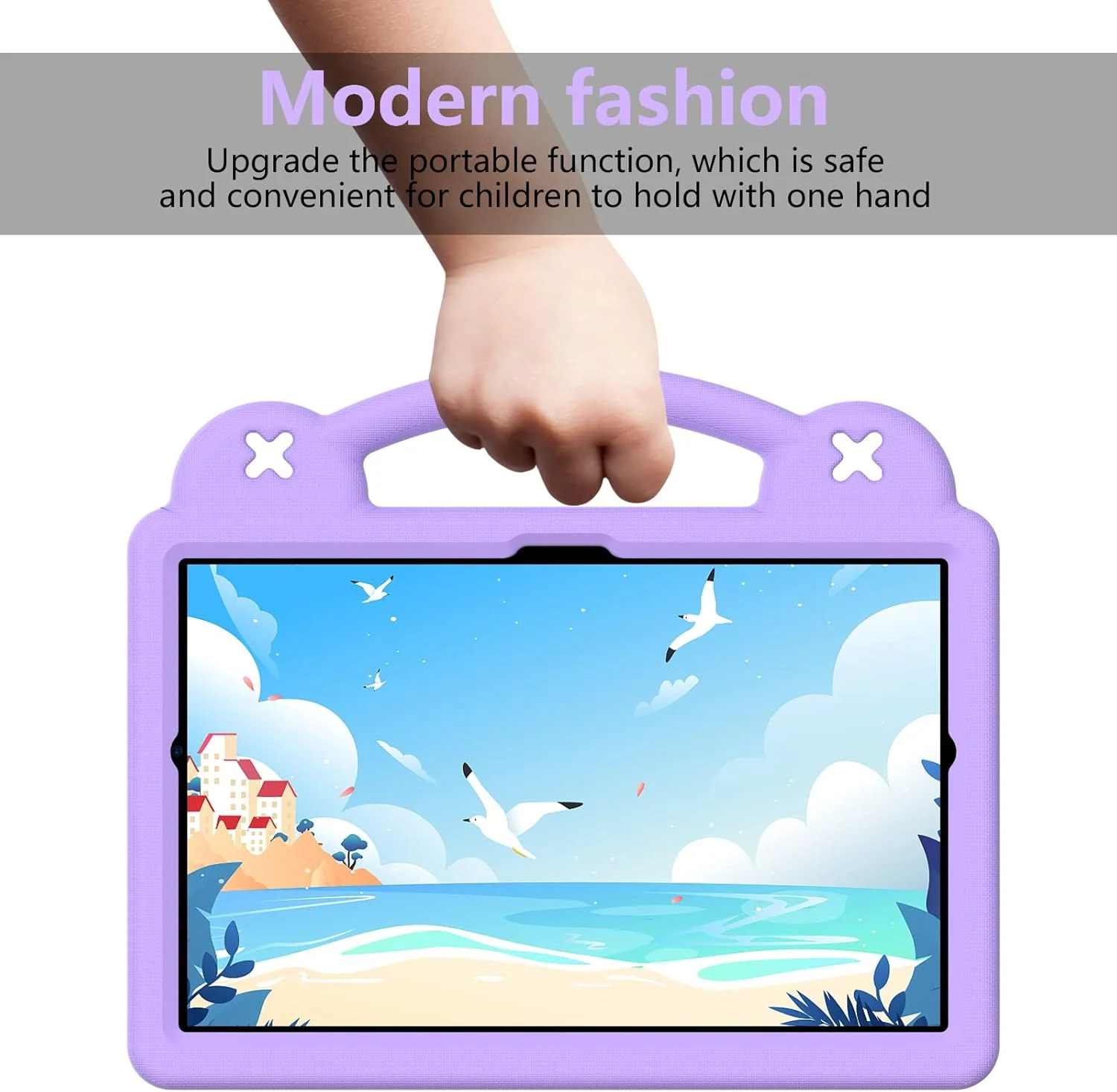 کیف محافظ کودکانه TianTa برای تبلت لنوو M10 Plus/Tab M10 FHD Plus 2020 (TB-X606F/TB-X606X) سایز 10.3 اینچ، ضد ضربه، مقاوم با پایه، دسته قابل حمل، EVA سبک وزن، بادوام و زیبا - بنفش روشن کیف محافظ کودکانه TianTa برای تبلت لنوو M10 Plus/Tab M10 FHD Plus 2020 (TB-X606F/TB-X606X) سایز 10.3 اینچ، ضد ضربه، مقاوم با پایه، دسته قابل حمل، EVA سبک وزن، بادوام و زیبا - بنفش روشن