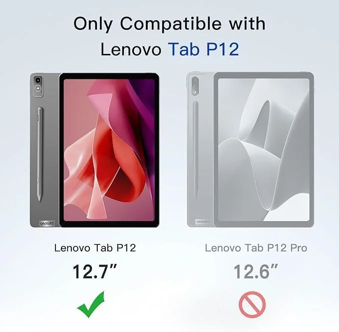 کیف چرخشی Tazweeq برای تبلت Lenovo Tab P12 با صفحه نمایش 12.7 اینچ، کاور چرخشی 360 درجه با حلقه قلم (بنفش) کیف چرخشی Tazweeq برای تبلت Lenovo Tab P12 با صفحه نمایش 12.7 اینچ، کاور چرخشی 360 درجه با حلقه قلم (بنفش)