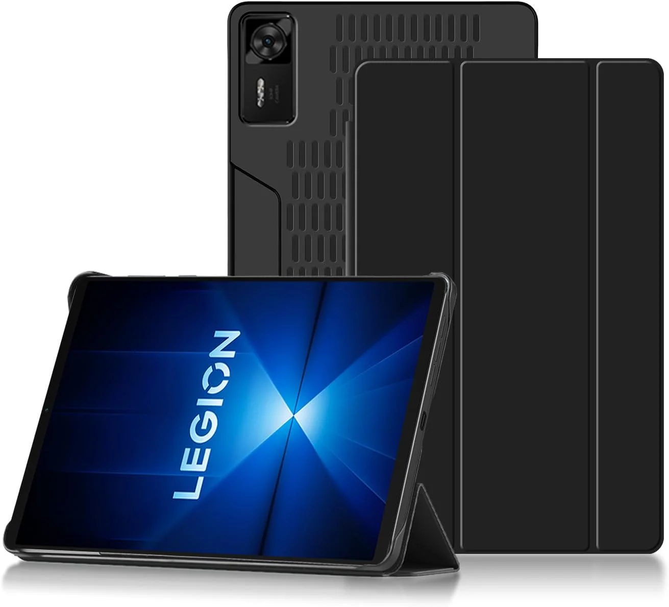 کاور تبلت گیمینگ Gruattreay سازگار با Lenovo Legion Y700 (نسل 4) 8.8 اینچی، کاور محافظ چرمی ضد ضربه با طراحی اسکلتی برای دفع حرارت و پایه سه تایی کاور تبلت گیمینگ Gruattreay سازگار با Lenovo Legion Y700 (نسل 4) 8.8 اینچی، کاور محافظ چرمی ضد ضربه با طراحی اسکلتی برای دفع حرارت و پایه سه تایی