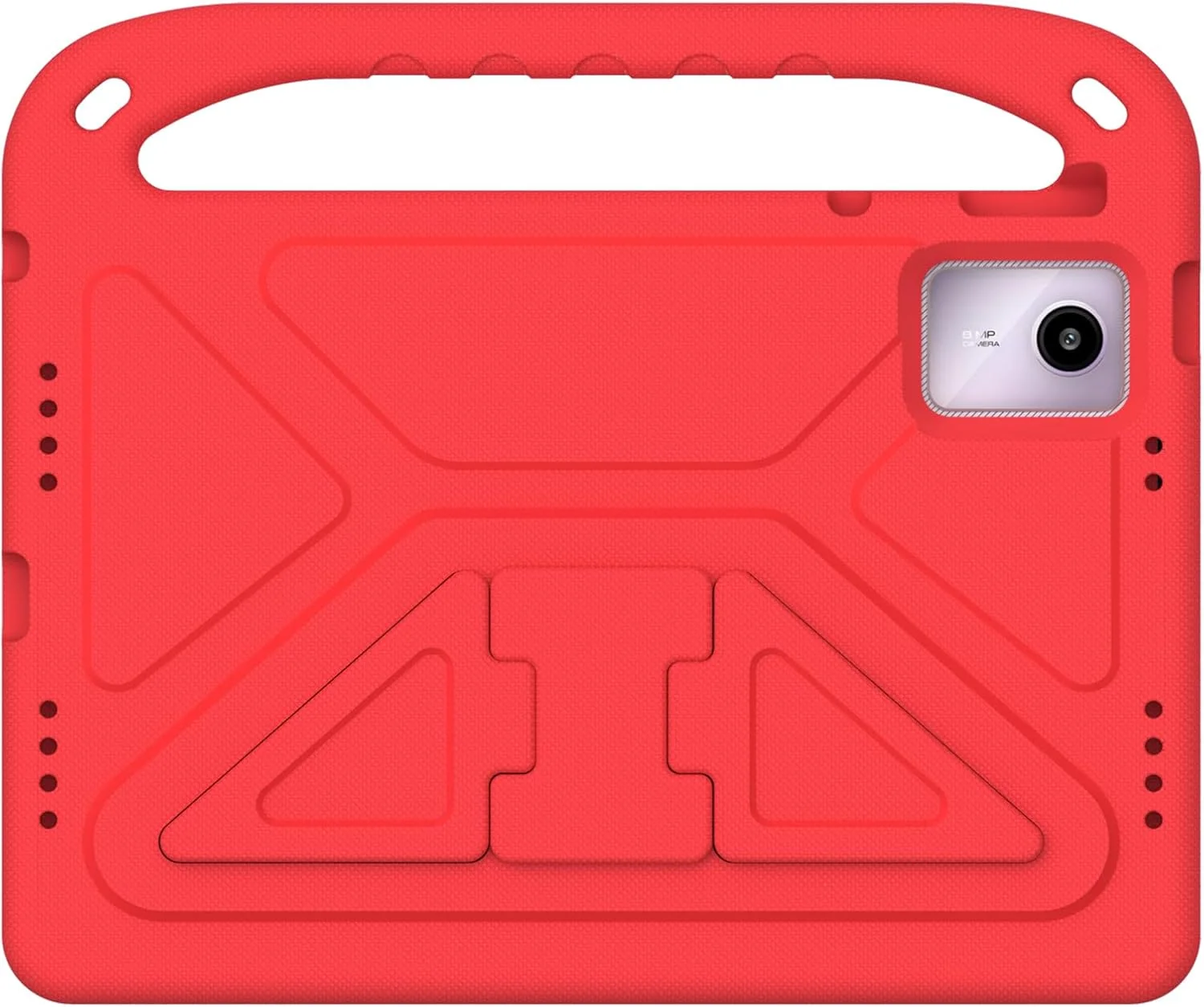 کیف محافظ تبلت QJONSIU سازگار با Lenovo Tab M11، کاور کودکانه با دستگیره، ضد ضربه، ضد خش، دارای پایه- قرمز کیف محافظ تبلت QJONSIU سازگار با Lenovo Tab M11، کاور کودکانه با دستگیره، ضد ضربه، ضد خش، دارای پایه- قرمز