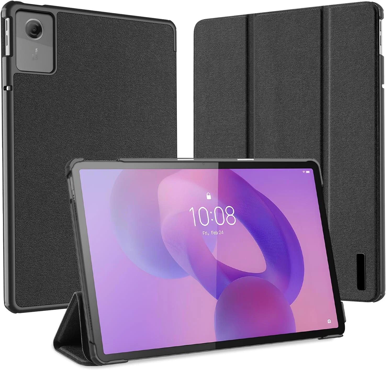 کیف تبلت Gruattreay برای لنوو Idea Tab 11 اینچ 2025 (TB336ZU/TB336FU)، کیف چرمی PU لوکس با قابلیت بیدار شدن/خواب خودکار، ضد خش، ضد ضربه، پوشش محافظ (مشکی) کیف تبلت Gruattreay برای لنوو Idea Tab 11 اینچ 2025 (TB336ZU/TB336FU)، کیف چرمی PU لوکس با قابلیت بیدار شدن/خواب خودکار، ضد خش، ضد ضربه، پوشش محافظ (مشکی)