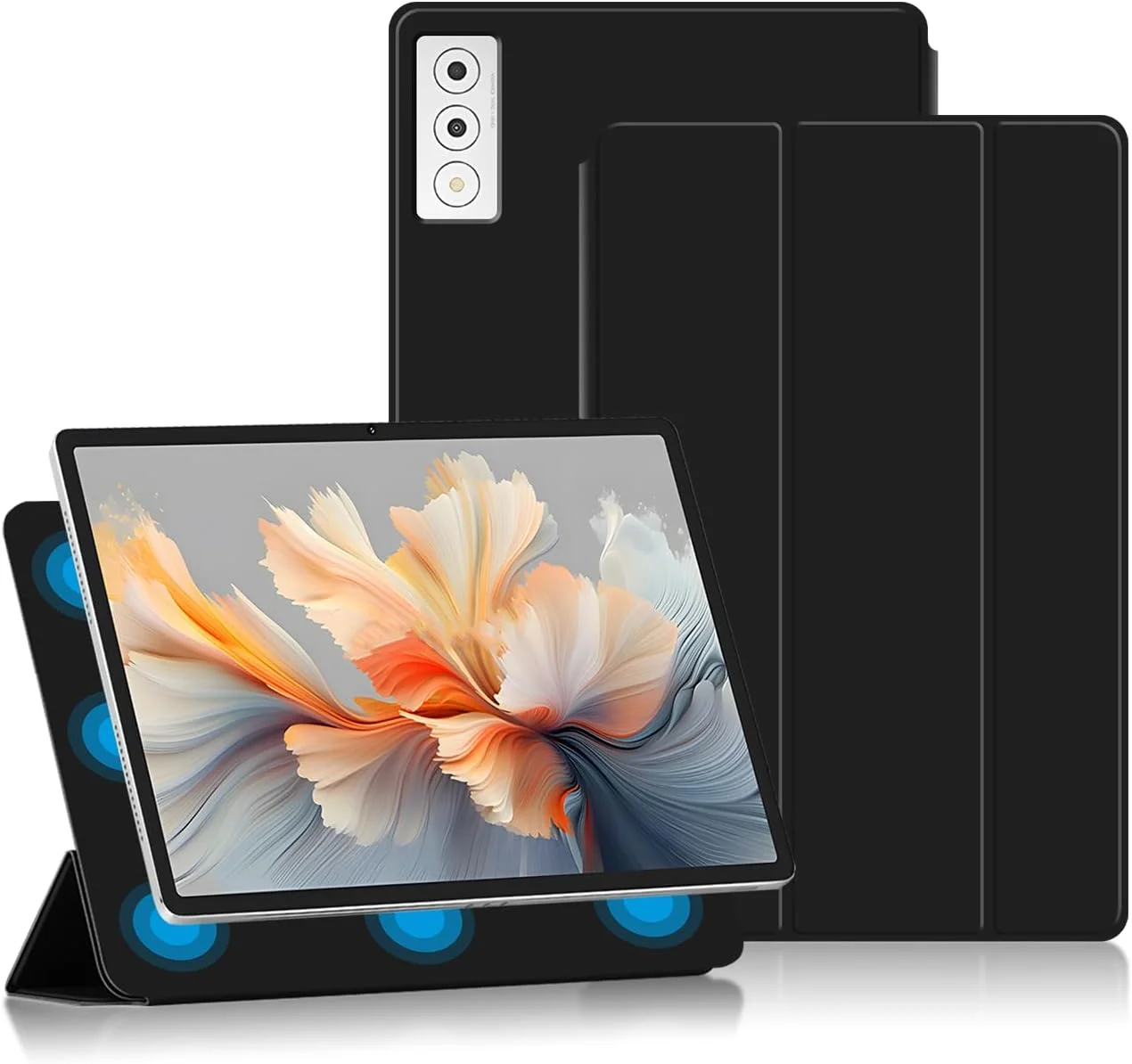 کاور محافظ مغناطیسی FDHYFGDY برای تبلت Lenovo Yoga Tab Plus 12.7، کاور باریک و سبک با قابلیت استند هوشمند، کاور تبلت Lenovo Yoga Tab Plus، مشکی کاور محافظ مغناطیسی FDHYFGDY برای تبلت Lenovo Yoga Tab Plus 12.7، کاور باریک و سبک با قابلیت استند هوشمند، کاور تبلت Lenovo Yoga Tab Plus، مشکی