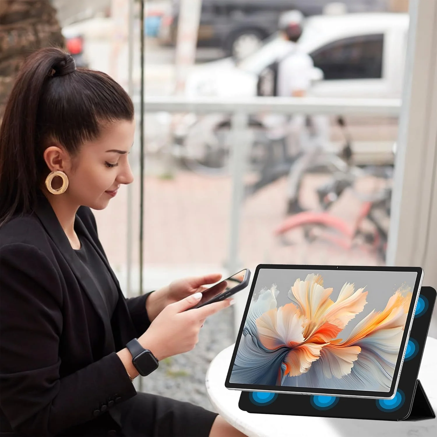 کاور محافظ مغناطیسی FDHYFGDY برای تبلت Lenovo Yoga Tab Plus 12.7، کاور باریک و سبک با قابلیت استند هوشمند، کاور تبلت Lenovo Yoga Tab Plus، مشکی کاور محافظ مغناطیسی FDHYFGDY برای تبلت Lenovo Yoga Tab Plus 12.7، کاور باریک و سبک با قابلیت استند هوشمند، کاور تبلت Lenovo Yoga Tab Plus، مشکی