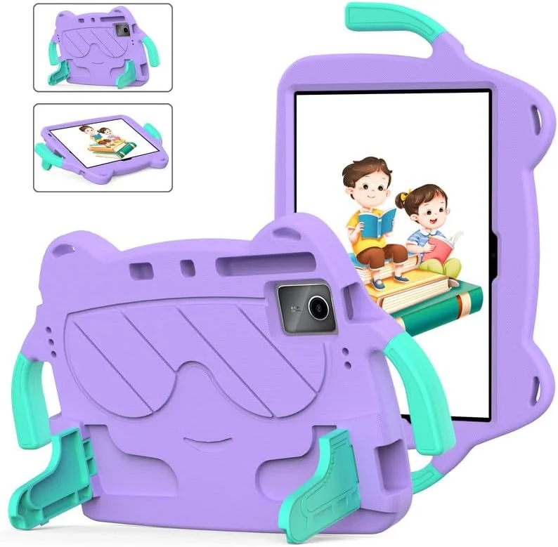 Tablet Case for Lenovo Xiaoxin Pad (2024)/M11 (2024)/Tab P11 J606F/P11Plus TB-J607F 11 Inch Kids Friendly, Durable Lightweight EVA Shockproof Protective Handle Stand Cover, Purple Tablet Case for Lenovo Xiaoxin Pad (2024)/M11 (2024)/Tab P11 J606F/P11Plus TB-J607F 11 Inch Kids Friendly, Durable Lightweight EVA Shockproof Protective Handle Stand Cover, Purple