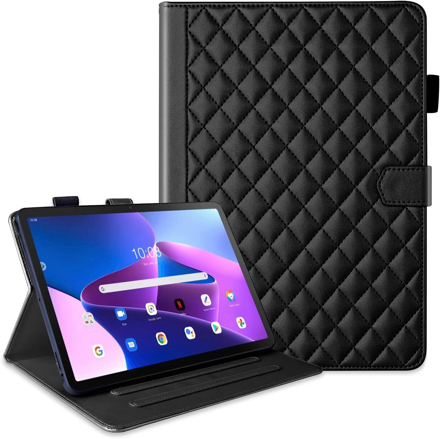 Vaitasy Case for Lenovo Tab M10 3rd Gen 10.1 Inch 2022 TB-328FU/328XU Business PU Leather Tablet Cover for Lenovo M10 Gen 3 with Wallet Stand Function Black Vaitasy Case for Lenovo Tab M10 3rd Gen 10.1 Inch 2022 TB-328FU/328XU Business PU Leather Tablet Cover for Lenovo M10 Gen 3 with Wallet Stand Function Black