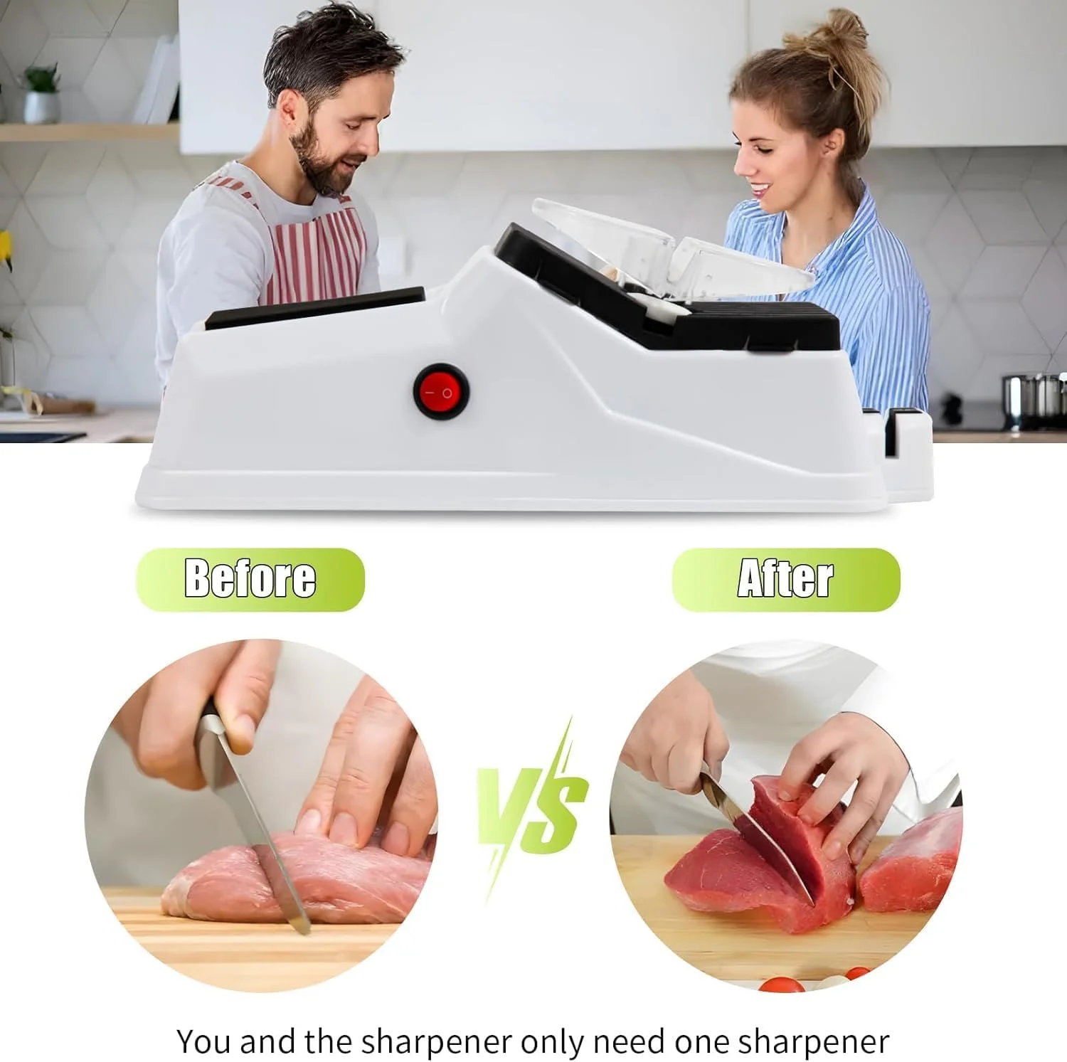 چاقو تیزکن برقی، با منبع تغذیه USB، ابزار ایمن و کارآمد برای تیز کردن تیغه چاقو تیزکن برقی، با منبع تغذیه USB، ابزار ایمن و کارآمد برای تیز کردن تیغه