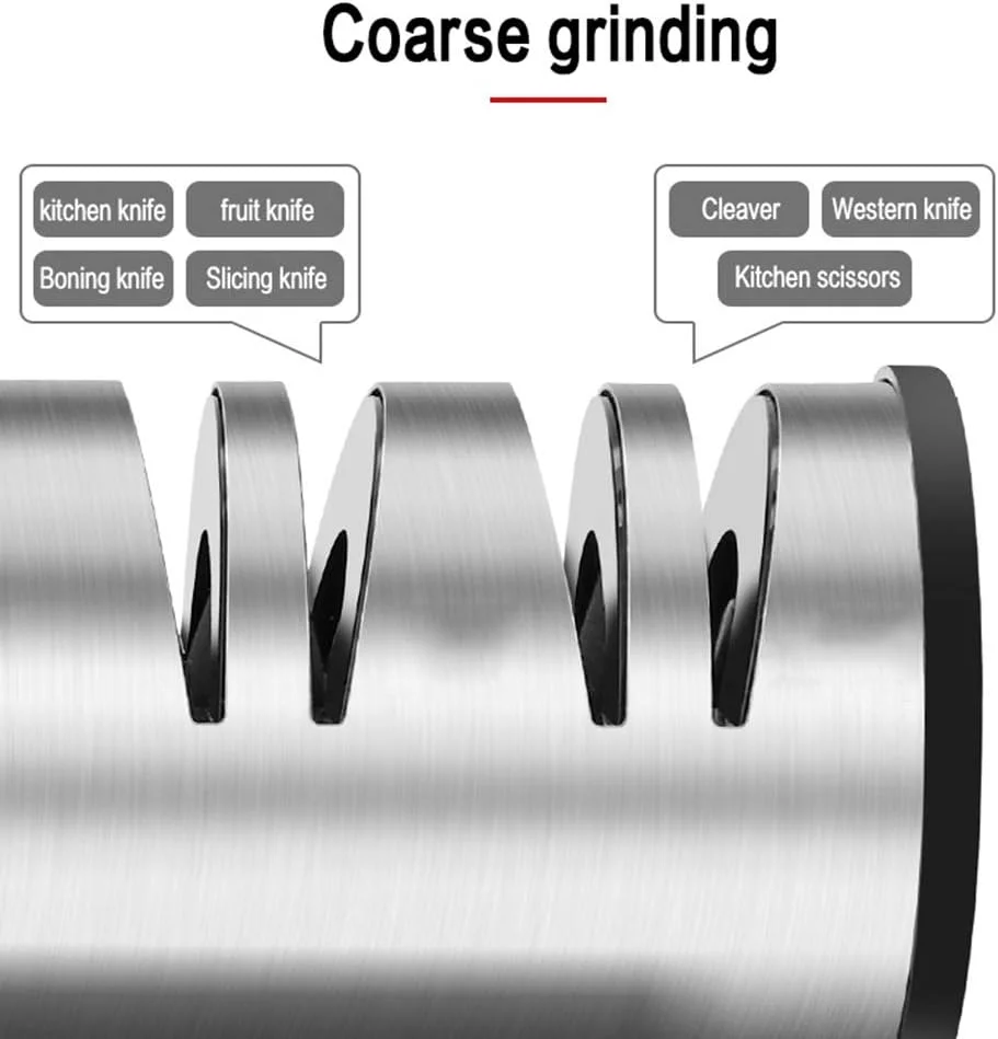 تیزکن برقی چاقو، ابزار آشپزخانه، زاویه ثابت، سنگ تیز کننده، تیز کردن سریع چاقو، چاقوی آشپزخانه، قیچی، تیغه، لبه تیز