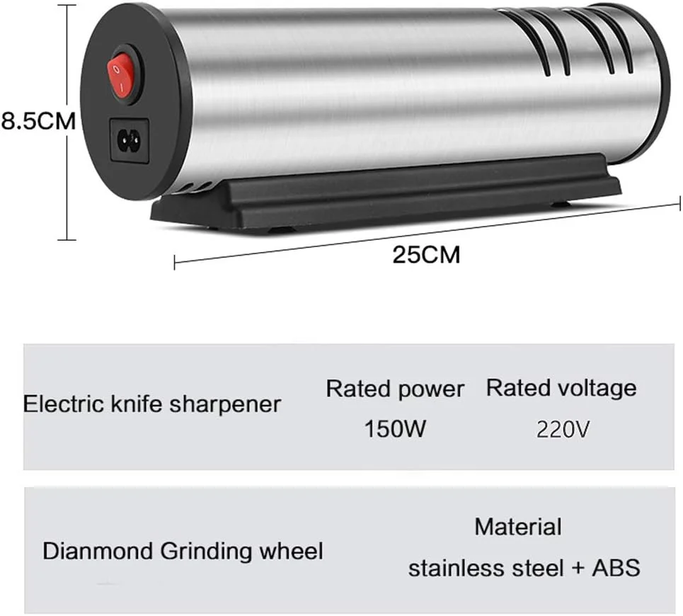 تیزکن برقی چاقو، ابزار آشپزخانه، زاویه ثابت، سنگ تیز کننده، تیز کردن سریع چاقو، چاقوی آشپزخانه، قیچی، تیغه، لبه تیز