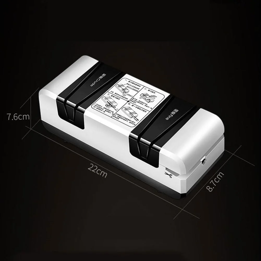 چاقو تیز کن برقی، سیستم حرفه ای تیز کردن چاقو 50 وات، سنگ سنباده 2800 دور در دقیقه با سنباده زنی زبر و ظریف، برای انواع کاترها