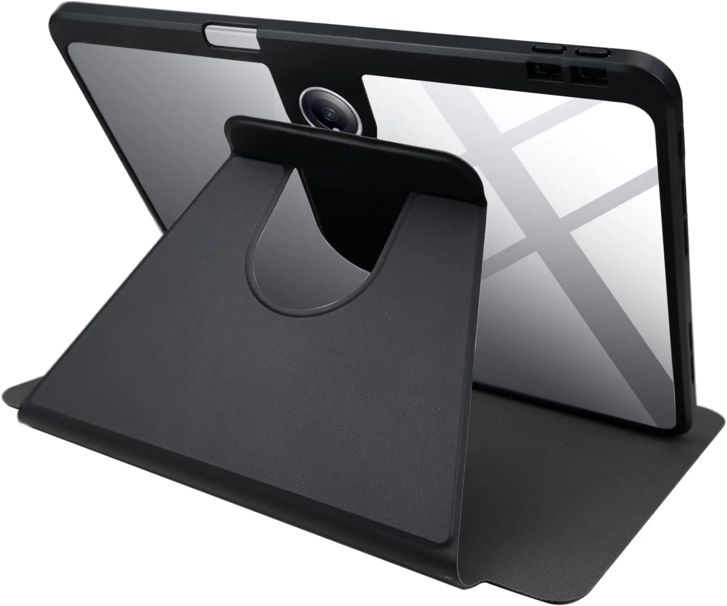 کاور چرمی PU برای شیائومی Redmi Pad Pro/Xiaomi Poco Pad، کاور محافظ تبلت، چرم PU + قاب اکریلیک شفاف، با پایه چرخان/جای قلم، پایه باریک برای Redmi Pad 12.1 اینچ، مشکی کاور چرمی PU برای شیائومی Redmi Pad Pro/Xiaomi Poco Pad، کاور محافظ تبلت، چرم PU + قاب اکریلیک شفاف، با پایه چرخان/جای قلم، پایه باریک برای Redmi Pad 12.1 اینچ، مشکی