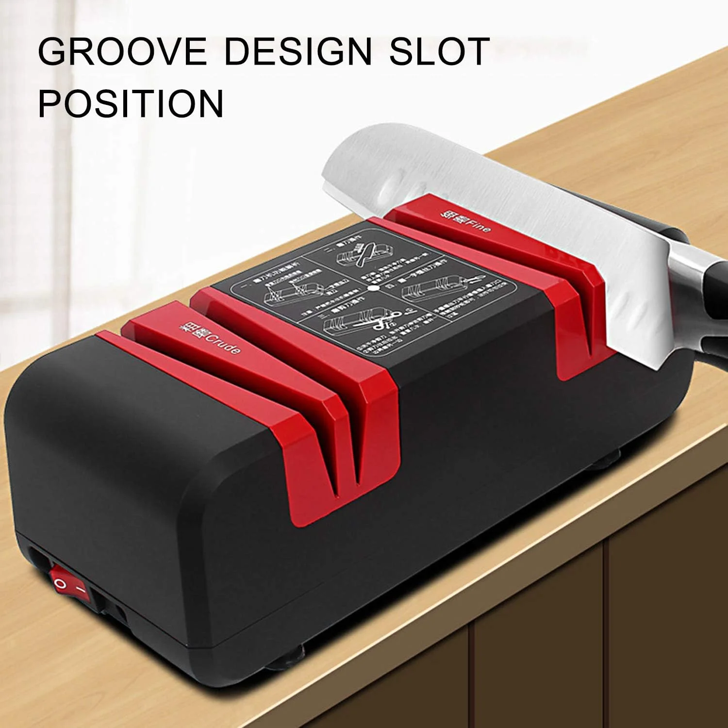 چاقو تیزکن برقی حرفه ای Eacam، تیزکن اتوماتیک چند منظوره با شیب 15 درجه، دارای شیارهای درشت و ظریف برای چاقوهای صاف و دندانه دار، قیچی، آسیاب کننده برش آشپزخانه چاقو تیزکن برقی حرفه ای Eacam، تیزکن اتوماتیک چند منظوره با شیب 15 درجه، دارای شیارهای درشت و ظریف برای چاقوهای صاف و دندانه دار، قیچی، آسیاب کننده برش آشپزخانه