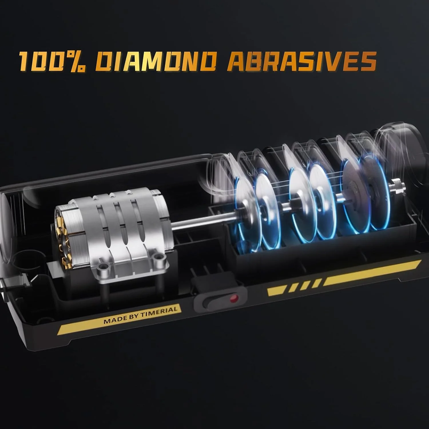 چاقو تیزکن برقی TIMERIAL با 3 مرحله دیسک های الماسه و راهنمای زاویه دقیق 15 درجه برای تیز کردن و صیقل دادن چاقوهای آشپزخانه استیل یا سرامیکی، درجه زبری 120 / درجه زبری 600 / درجه زبری 1000 چاقو تیزکن برقی TIMERIAL با 3 مرحله دیسک های الماسه و راهنمای زاویه دقیق 15 درجه برای تیز کردن و صیقل دادن چاقوهای آشپزخانه استیل یا سرامیکی، درجه زبری 120 / درجه زبری 600 / درجه زبری 1000