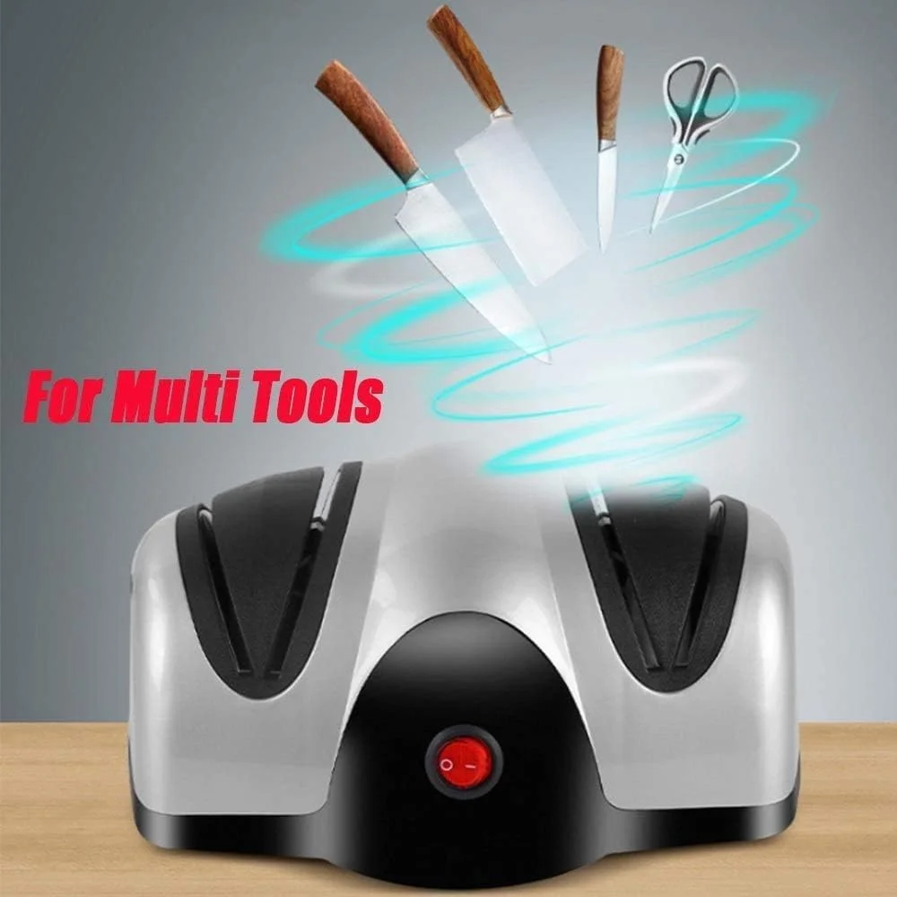 چاقو تیزکن برقی DHHVIC، چاقو تیزکن حرفه ای خانگی، سیستم دو مرحله ای تیز کردن چاقو، چاقو تیزکن چند منظوره آشپزخانه، لوازم آشپزخانه