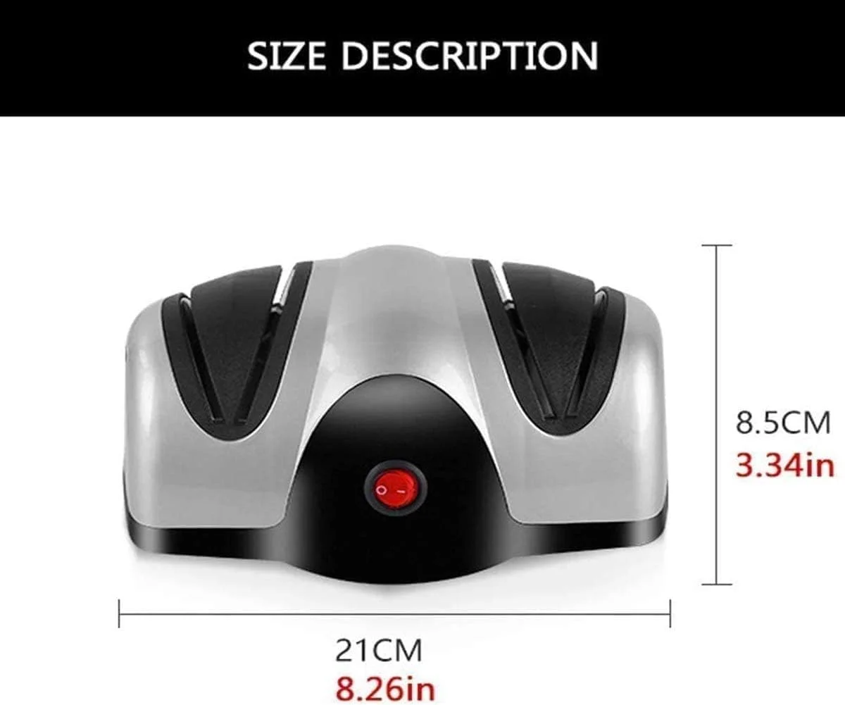 چاقو تیزکن برقی DHHVIC، چاقو تیزکن حرفه ای خانگی، سیستم دو مرحله ای تیز کردن چاقو، چاقو تیزکن چند منظوره آشپزخانه، لوازم آشپزخانه