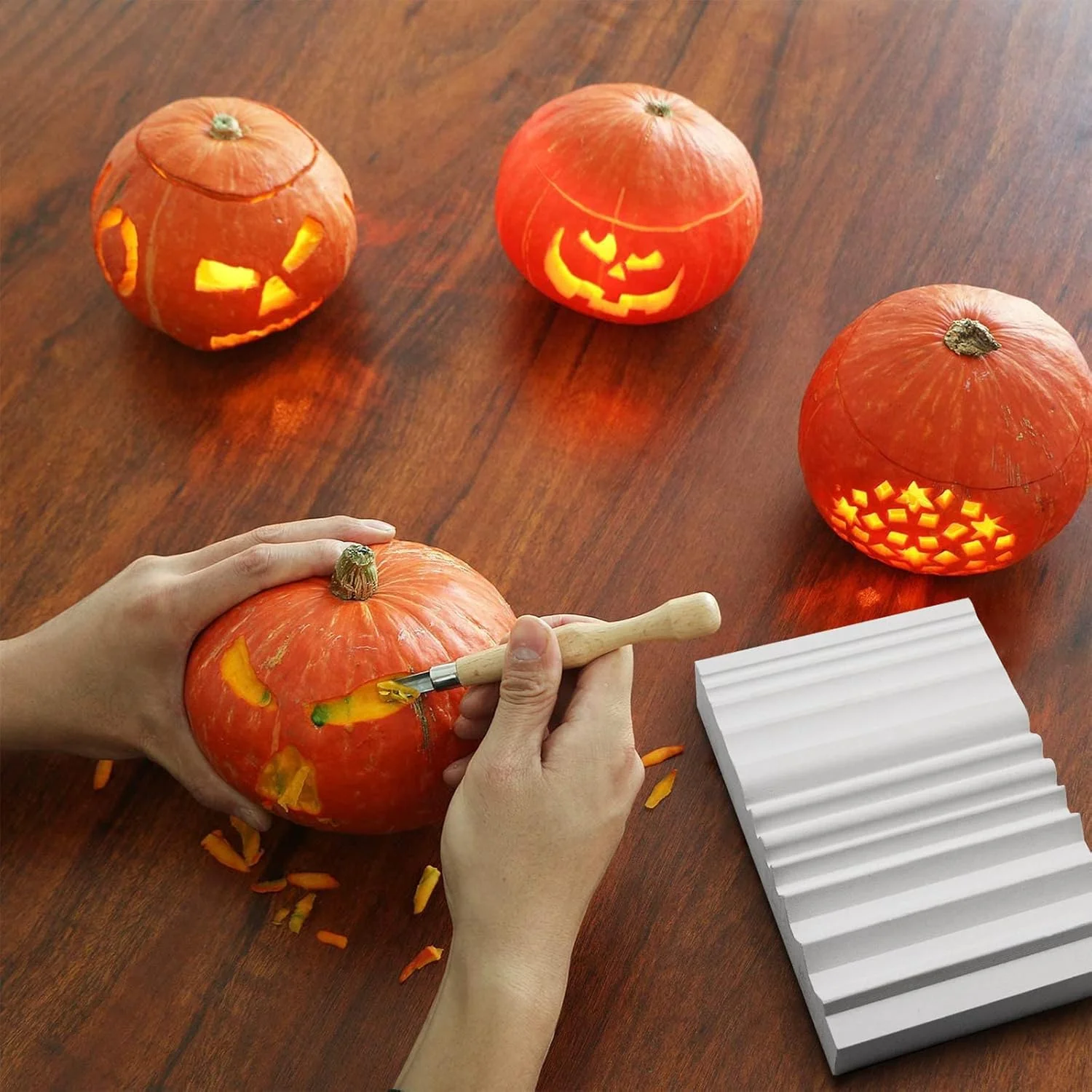 تیزکننده حکاکی چوب DDF iohEF، سنگ نفت 1000 گریت با شیارهای بیشتر، سنگ تیزکننده برای نجاری، ابزارهای حکاکی چوب، اسکنه و مغار