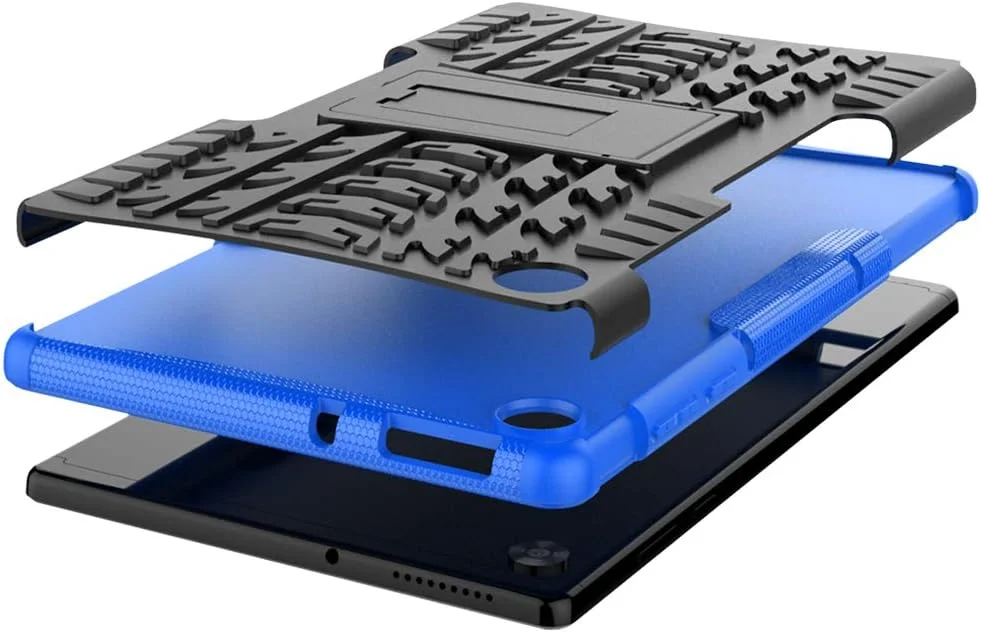 کاور OIATROE برای تبلت لنوو تب M10 HD TB-X306X، کاور محافظ تبلت چند منظوره با براکت، ضد ضربه، ساخته شده از TPU PC 2 در 1 - آبی کاور OIATROE برای تبلت لنوو تب M10 HD TB-X306X، کاور محافظ تبلت چند منظوره با براکت، ضد ضربه، ساخته شده از TPU PC 2 در 1 - آبی