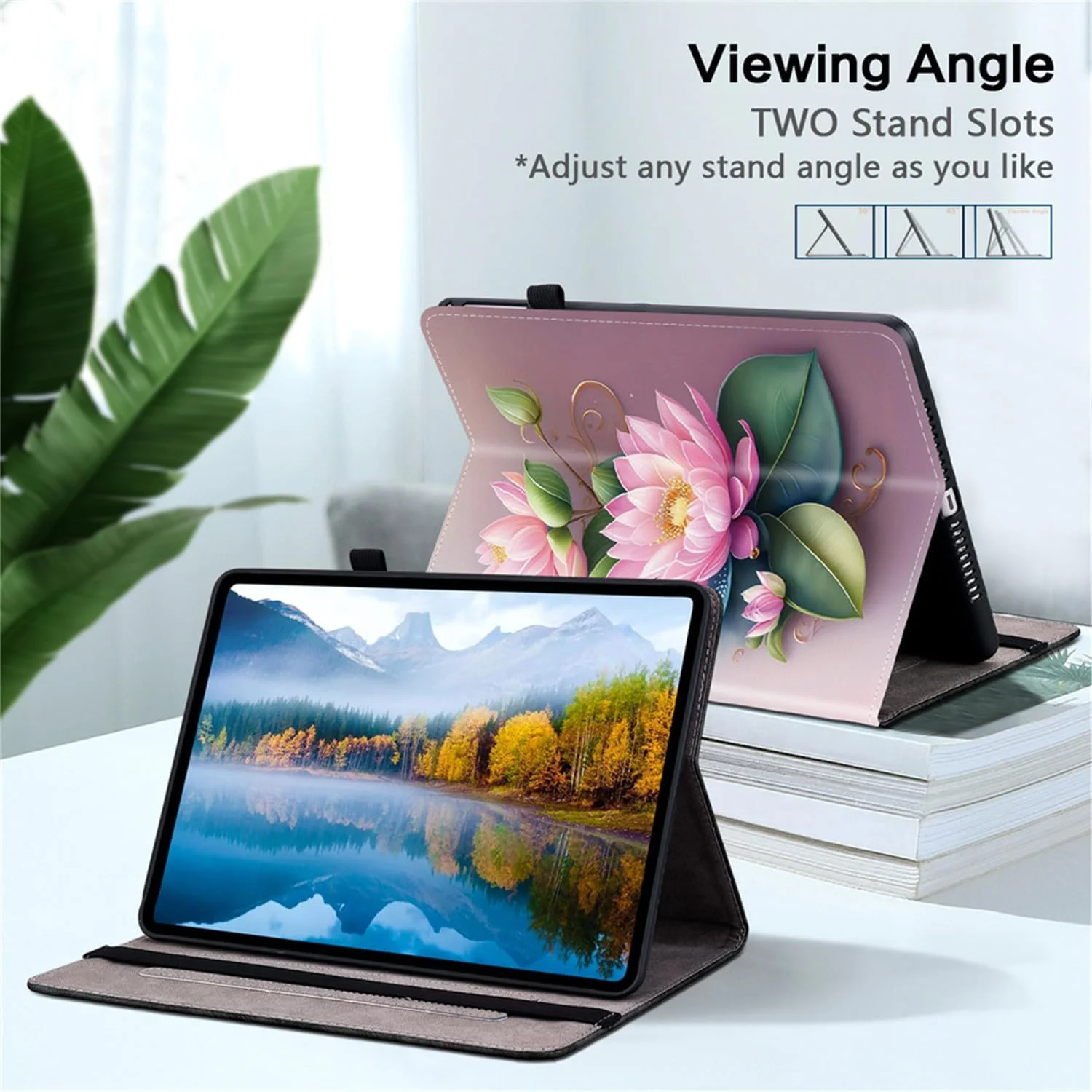 کیف تبلت HYAEcase مناسب برای لنوو تب M8 نسل 4 سال 2024/2023 (TB-301FU, TB-300FU)، روکش چرمی تبلت با نوارهای ضد لغزش، جای کارت، کش الاستیک، جای قلم، پایه قابل تنظیم (گل نیلوفر) کیف تبلت HYAEcase مناسب برای لنوو تب M8 نسل 4 سال 2024/2023 (TB-301FU, TB-300FU)، روکش چرمی تبلت با نوارهای ضد لغزش، جای کارت، کش الاستیک، جای قلم، پایه قابل تنظیم (گل نیلوفر)