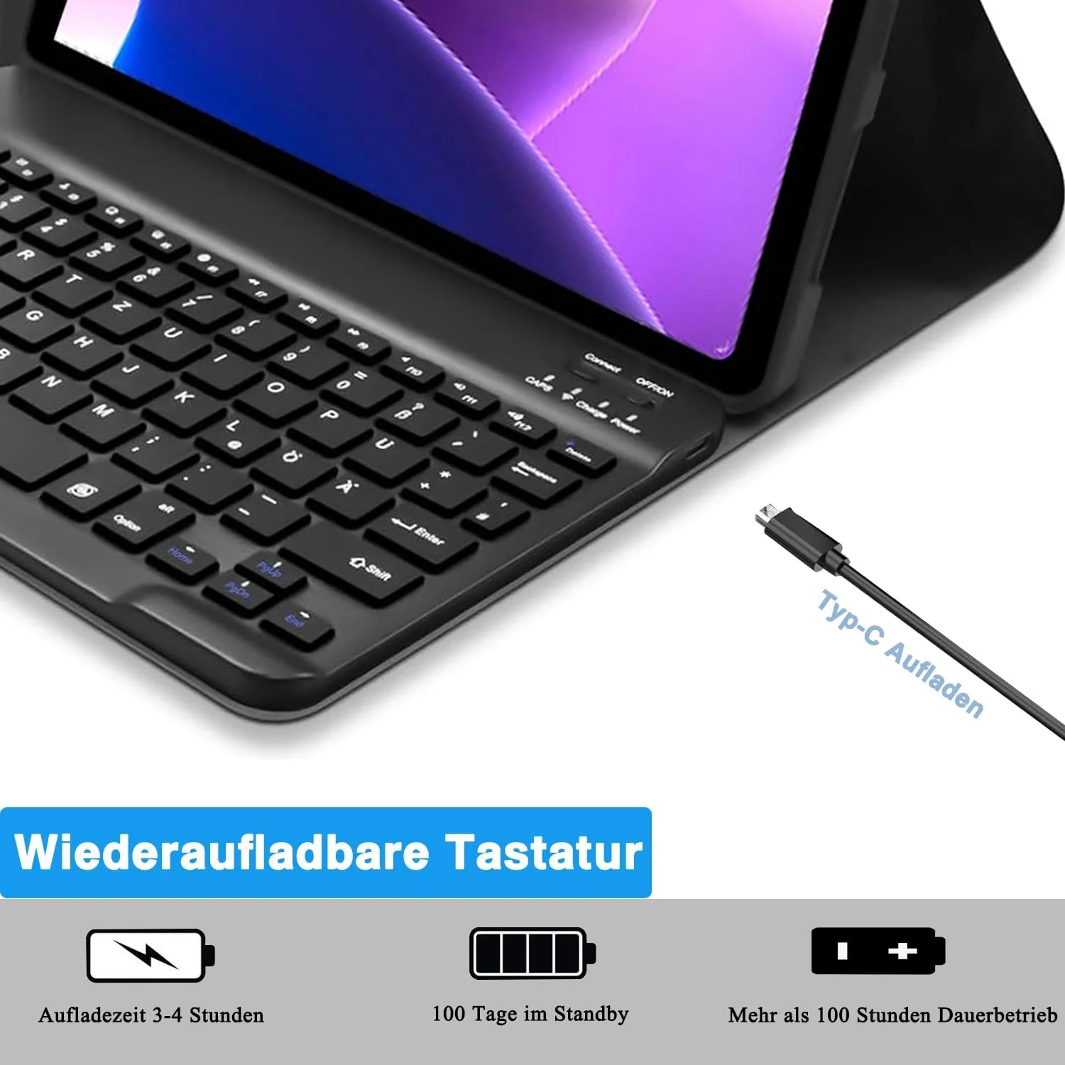 کیف کیبورد COEZFE برای تبلت لنوو تب M10 نسل 3، 10.1 اینچ (TB-328FU/TB-328XU)، کیبورد آلمانی QWERTZ، کیف محافظ برای مدل 2022، مشکی کیف کیبورد COEZFE برای تبلت لنوو تب M10 نسل 3، 10.1 اینچ (TB-328FU/TB-328XU)، کیبورد آلمانی QWERTZ، کیف محافظ برای مدل 2022، مشکی