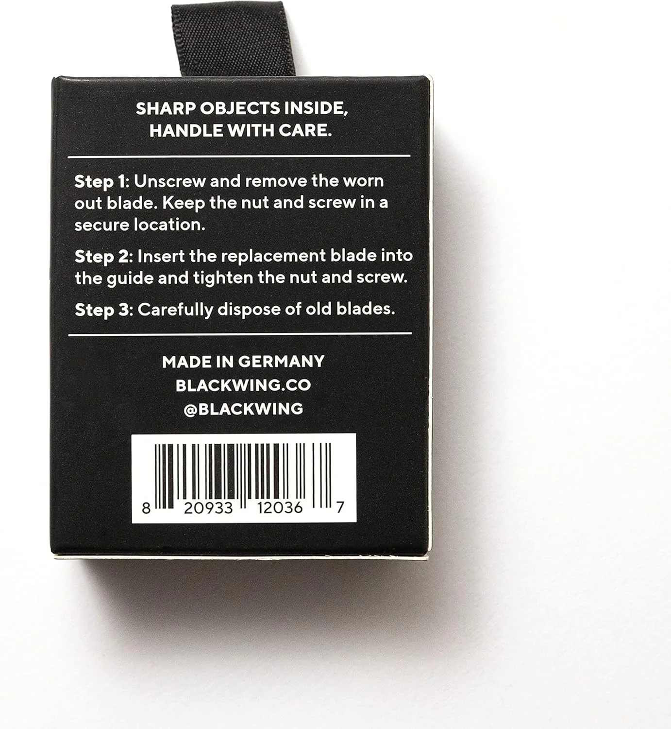 تیغه های یدکی تراش بلک وینگ مدل One-Step، مجموعه 3 عددی، فولاد آلمانی، تیغه برای تراش بلک وینگ مدل One-Step