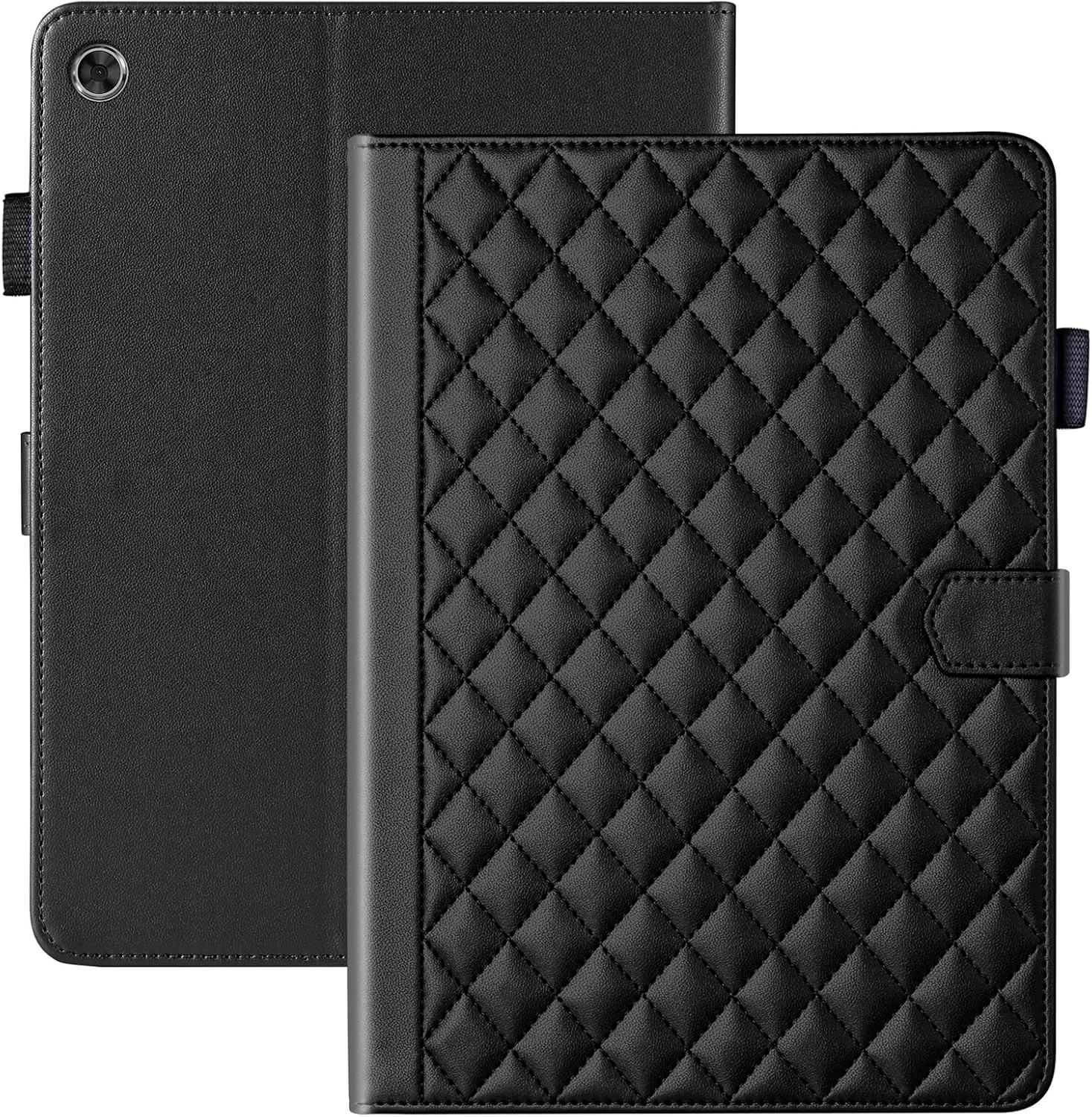 کیف محافظ تبلت Lenovo Tab M10 نسل 3 مدل TB-328FU/328XU سایز 10.1 اینچ، چرمی PU مناسب کاربری تجاری، دارای استند و جای کارت، رنگ مشکی