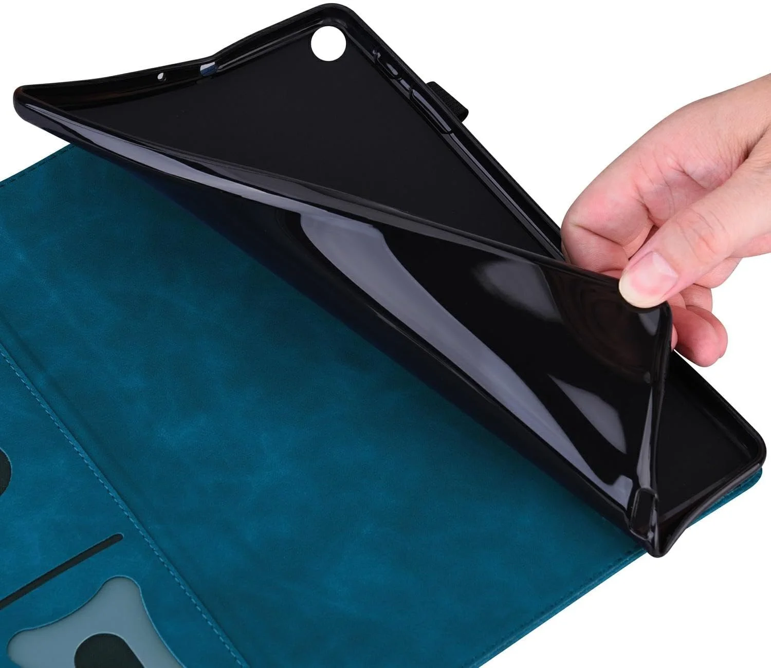 BYXBYM Compatible with Lenovo Tab P12 Pro case cover 12.6 inch wallet case with card holder protective flip cover anti drop dustproof protective Shell (blue) BYXBYM Compatible with Lenovo Tab P12 Pro case cover 12.6 inch wallet case with card holder protective flip cover anti drop dustproof protective Shell (blue)