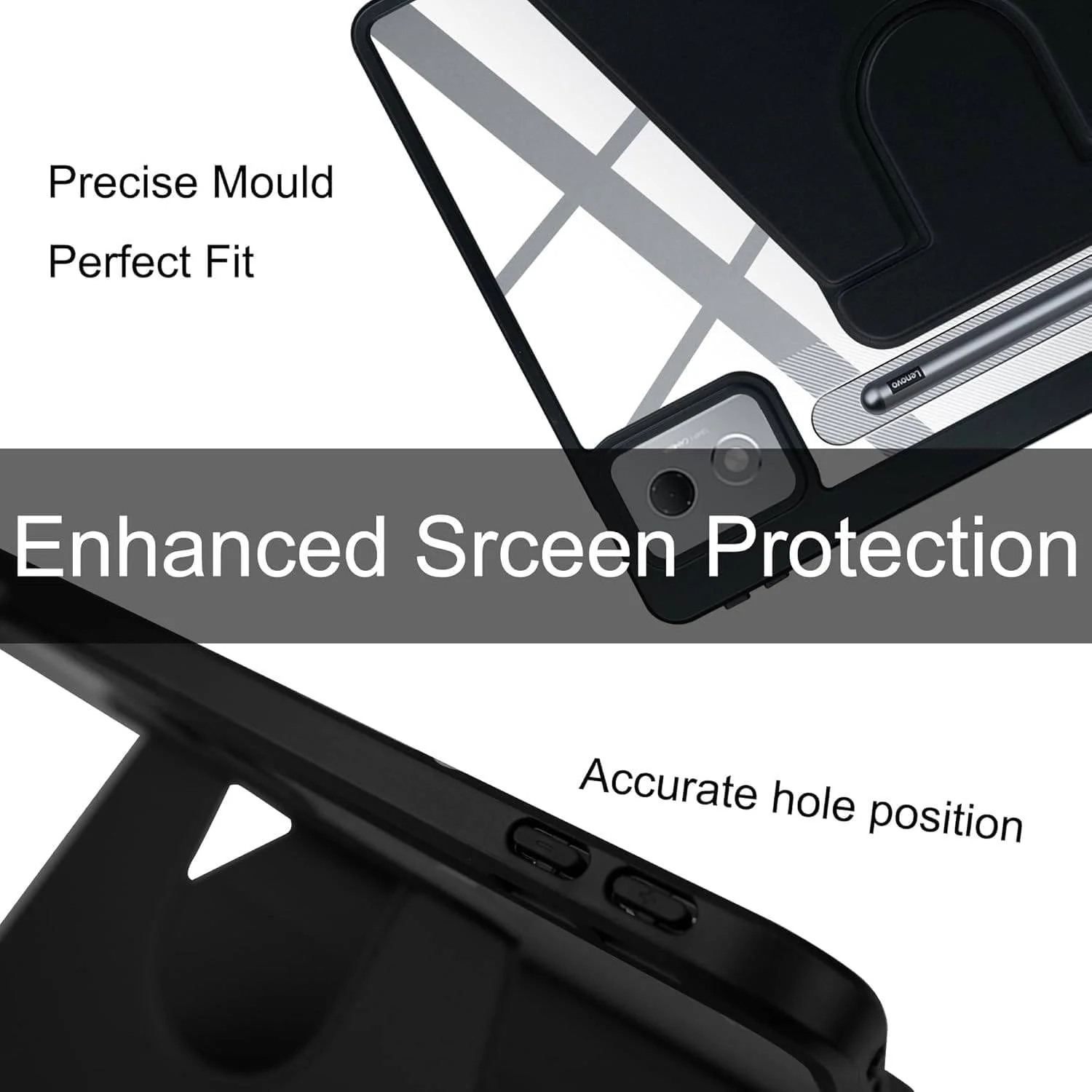کاور ترکیبی Vurtboly سازگار با تبلت Lenovo Idea Tab Pro/P12 12.7 اینچ (مدل 2025)، کاور محافظ چند زاویه ای PC سخت با پنل اکریلیک شفاف و جای قلم برای Lenovo Idea Tab Pro/P12 12.7 اینچی کاور ترکیبی Vurtboly سازگار با تبلت Lenovo Idea Tab Pro/P12 12.7 اینچ (مدل 2025)، کاور محافظ چند زاویه ای PC سخت با پنل اکریلیک شفاف و جای قلم برای Lenovo Idea Tab Pro/P12 12.7 اینچی