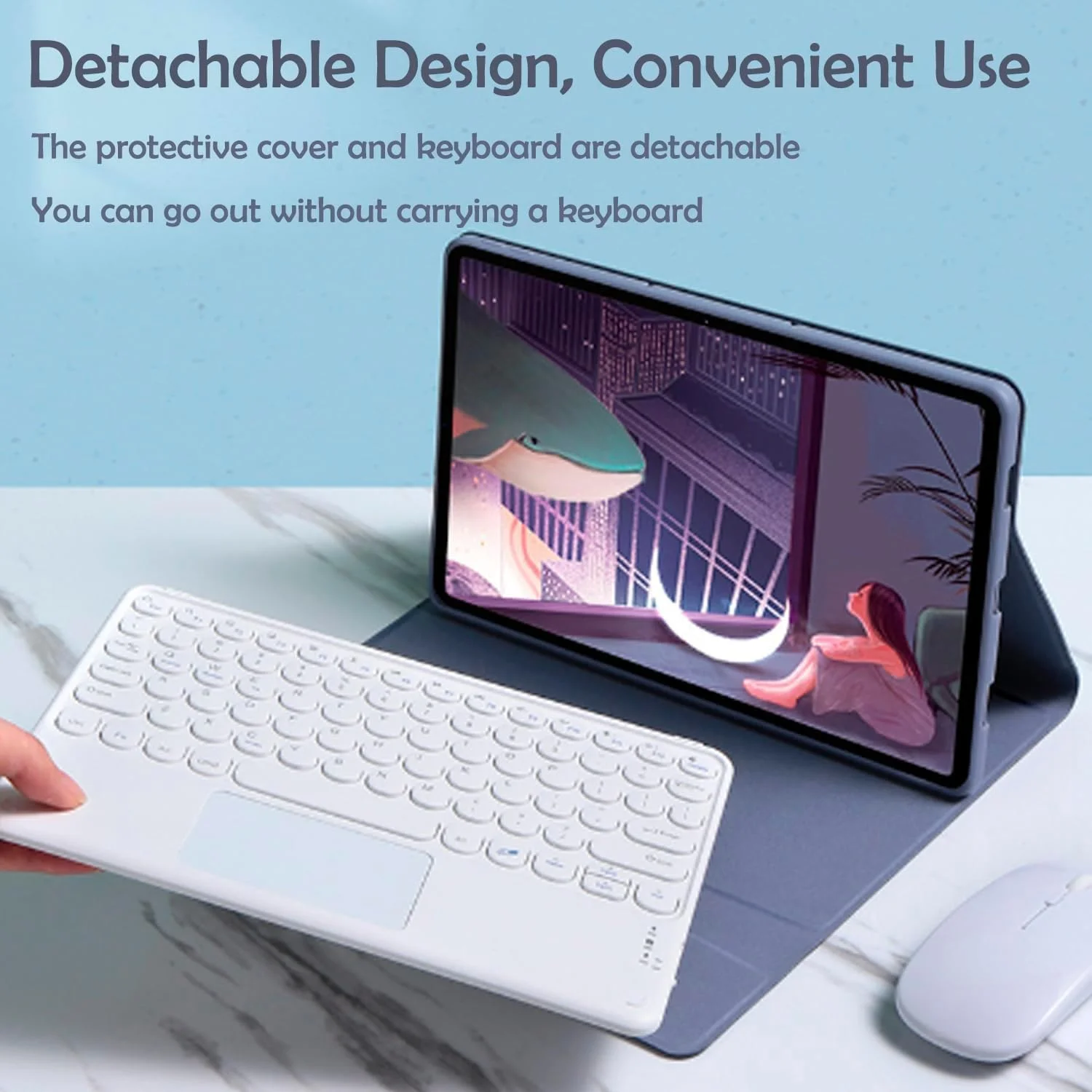 کیف کیبورد عربی و انگلیسی سازگار با لنوو Idea Tab Pro 12.7 اینچ 2025، کیف محافظ باریک با کیبورد و ماوس بلوتوث بی سیم جداشدنی (مشکی روشن، لنوو Idea Tab Pro 12.7) کیف کیبورد عربی و انگلیسی سازگار با لنوو Idea Tab Pro 12.7 اینچ 2025، کیف محافظ باریک با کیبورد و ماوس بلوتوث بی سیم جداشدنی (مشکی روشن، لنوو Idea Tab Pro 12.7)