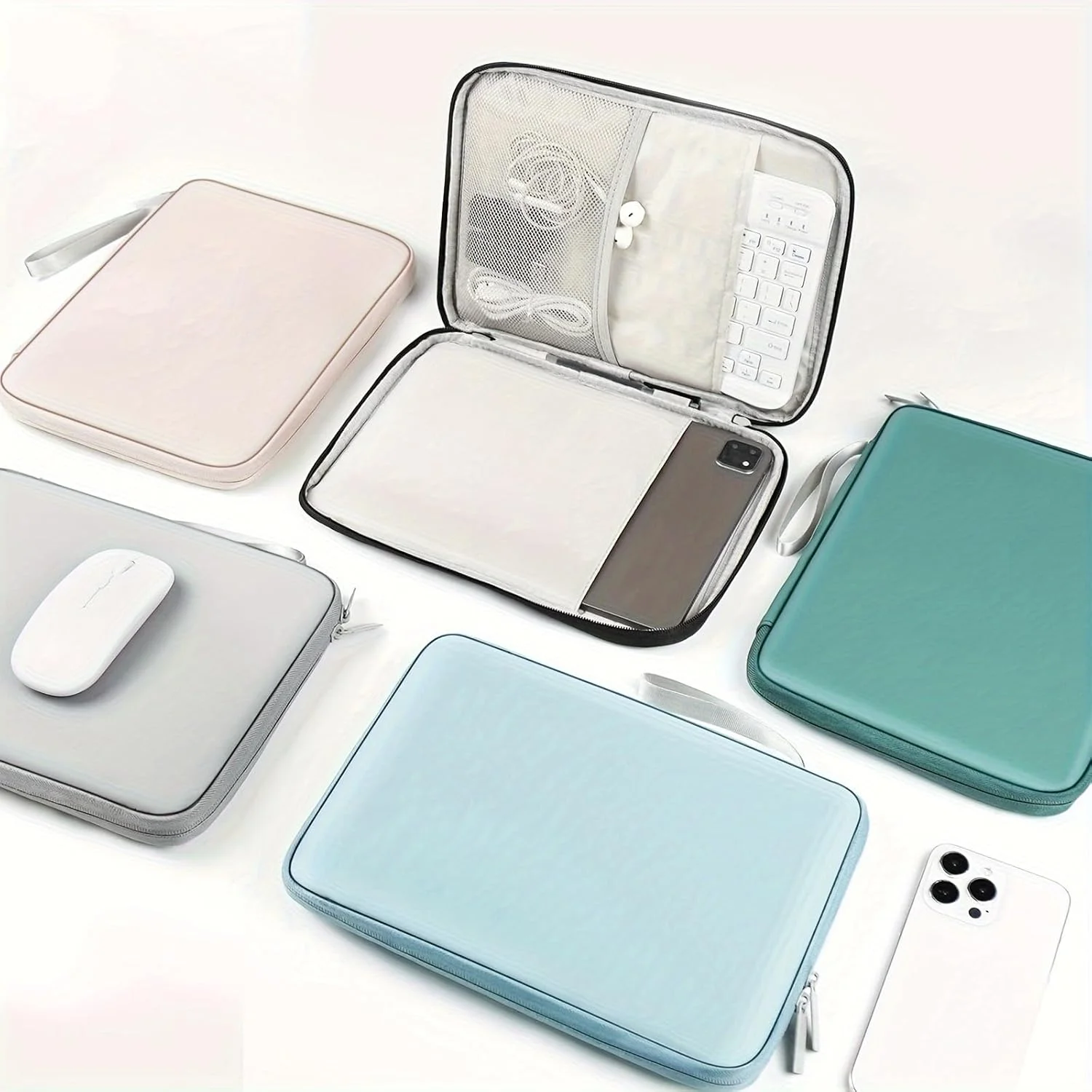 کیف محافظ تبلت Heycase سایز 8 تا 13 اینچ، کیف حمل ضربه گیر برای سرفیس پرو 11/10/9/8/X/7/6، آیپد پرو 12.9 M2/M1/2023-2018، گلکسی تب S9/ S8/S7/S6 سایز 12.4 اینچ (خاکستری، 12.9) کیف محافظ تبلت Heycase سایز 8 تا 13 اینچ، کیف حمل ضربه گیر برای سرفیس پرو 11/10/9/8/X/7/6، آیپد پرو 12.9 M2/M1/2023-2018، گلکسی تب S9/ S8/S7/S6 سایز 12.4 اینچ (خاکستری، 12.9)