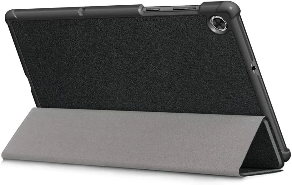 کاور کاستر Kepuch برای تبلت لنوو تب M10 HD 2nd TB-X306X/Nook 10" HD تبلت 2021 - کاور سخت پوسته چرمی PU فوق العاده نازک برای لنوو تب M10 HD 2nd TB-X306X/Nook 10" HD تبلت 2021 - مشکی