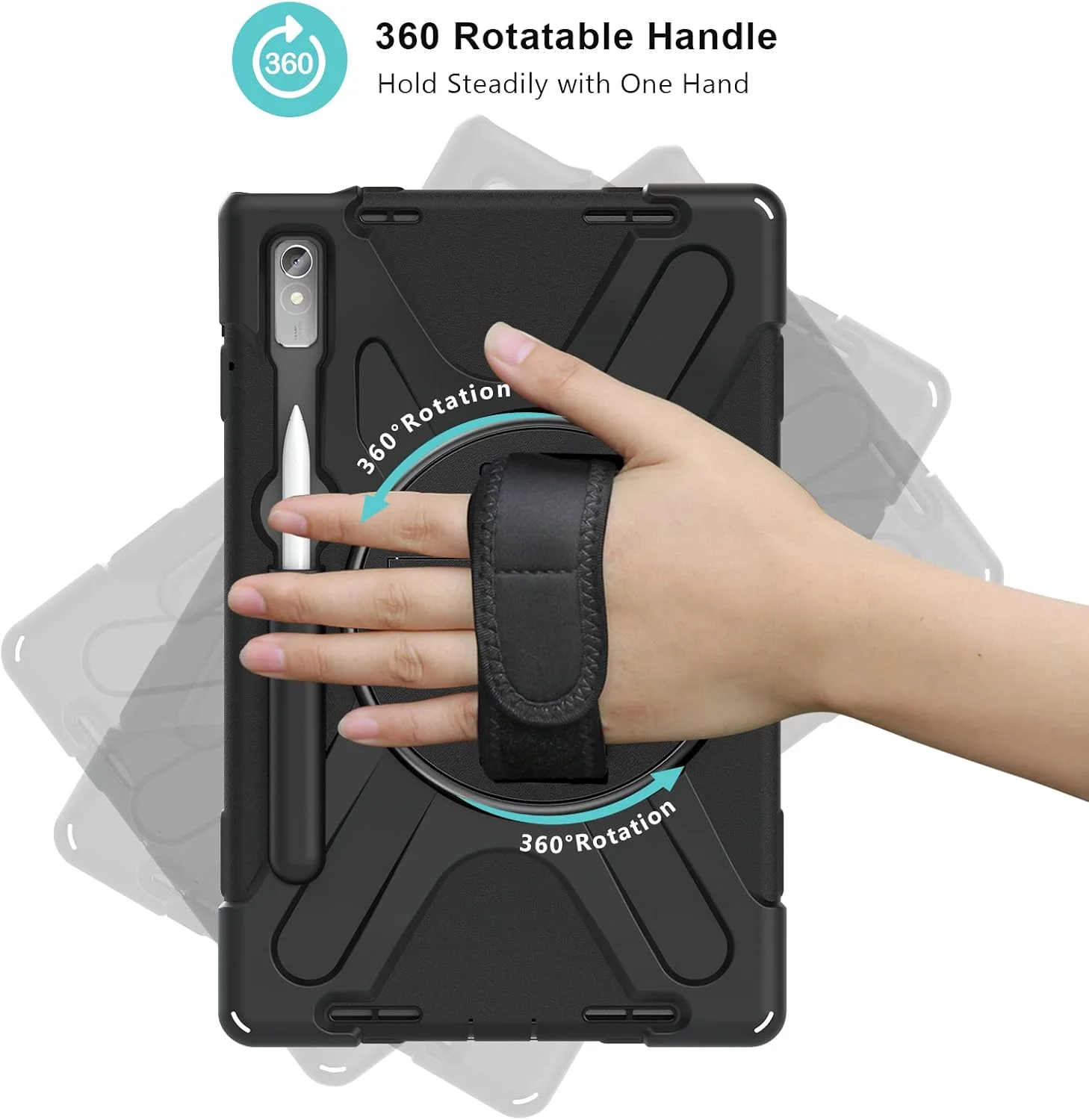 محافظ ProCase برای تبلت لنوو تب P11 Pro 11.2 اینچی نسل 2 مدل 2022 (TB-132FU/TB-138FC)، کاور مقاوم و ضد ضربه با بند دستی و بند شانه برای تبلت 11.2 اینچی لنوو تب P11 Pro نسل دوم - مشکی محافظ ProCase برای تبلت لنوو تب P11 Pro 11.2 اینچی نسل 2 مدل 2022 (TB-132FU/TB-138FC)، کاور مقاوم و ضد ضربه با بند دستی و بند شانه برای تبلت 11.2 اینچی لنوو تب P11 Pro نسل دوم - مشکی