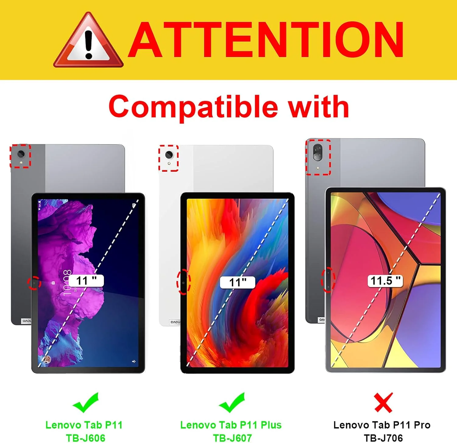 کیف محافظ Fintie برای تبلت لنوو تب P11 پلاس 2021 (TB-J616F / J616X)، کاور سبک و باریک با قابلیت استند و خواب/بیداری خودکار برای تبلت لنوو تب P11 11 اینچ 2020 (TB-J606F TB-J606X)، مشکی کیف محافظ Fintie برای تبلت لنوو تب P11 پلاس 2021 (TB-J616F / J616X)، کاور سبک و باریک با قابلیت استند و خواب/بیداری خودکار برای تبلت لنوو تب P11 11 اینچ 2020 (TB-J606F TB-J606X)، مشکی