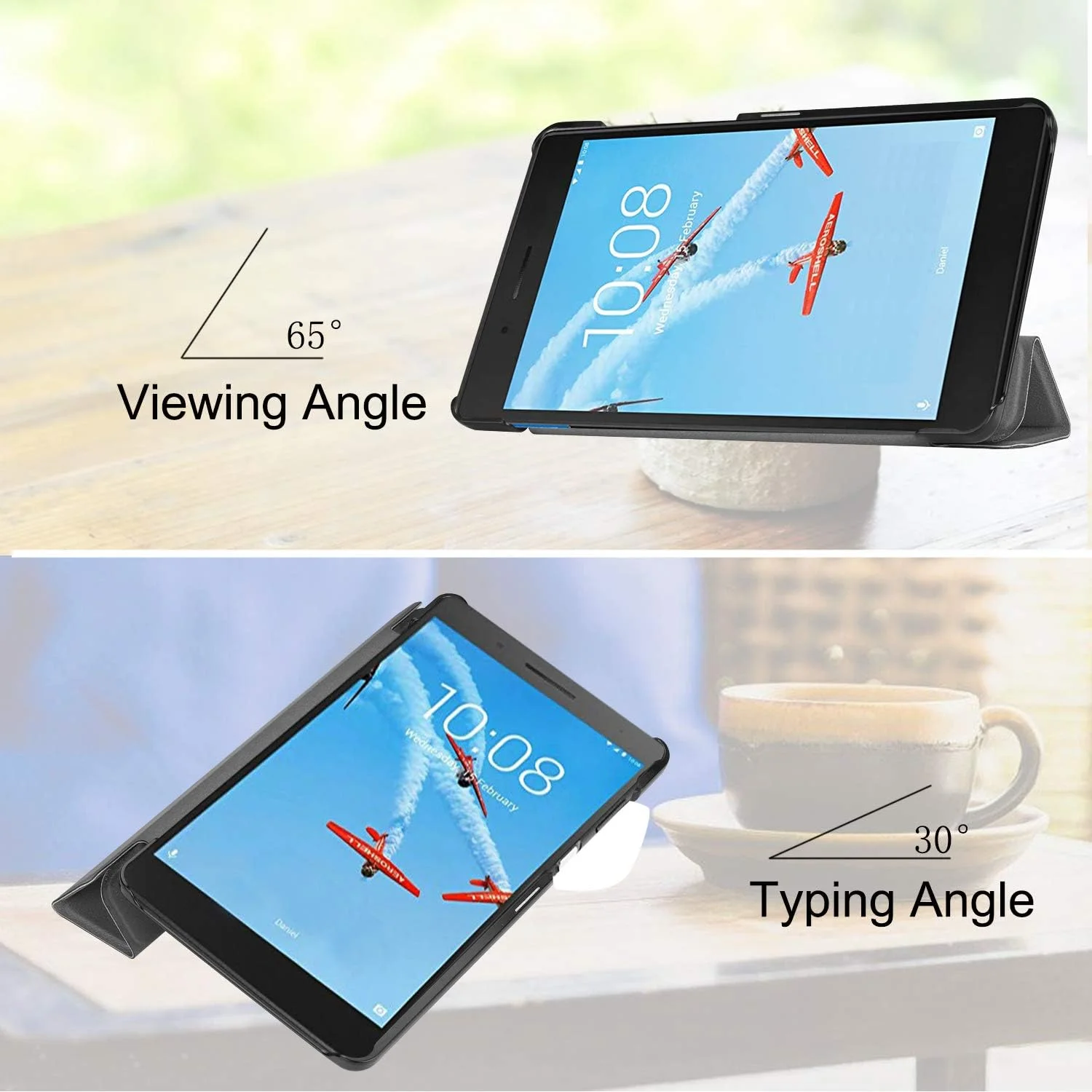 کیف تبلت فوق العاده باریک SKEIDO سازگار با تبلت Lenovo Tab E7 TB-7104F 7 اینچی، جلد تبلت سه تایی تاشو چرمی PU - خاکستری کیف تبلت فوق العاده باریک SKEIDO سازگار با تبلت Lenovo Tab E7 TB-7104F 7 اینچی، جلد تبلت سه تایی تاشو چرمی PU - خاکستری