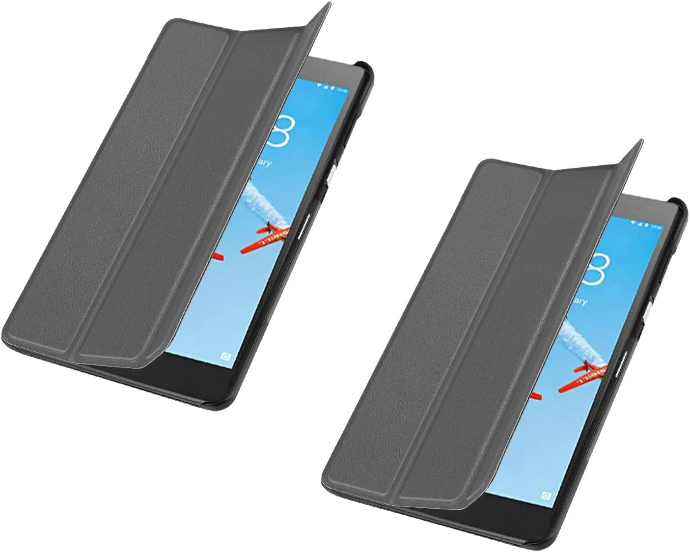 کیف تبلت فوق العاده باریک SKEIDO سازگار با تبلت Lenovo Tab E7 TB-7104F 7 اینچی، جلد تبلت سه تایی تاشو چرمی PU - خاکستری کیف تبلت فوق العاده باریک SKEIDO سازگار با تبلت Lenovo Tab E7 TB-7104F 7 اینچی، جلد تبلت سه تایی تاشو چرمی PU - خاکستری