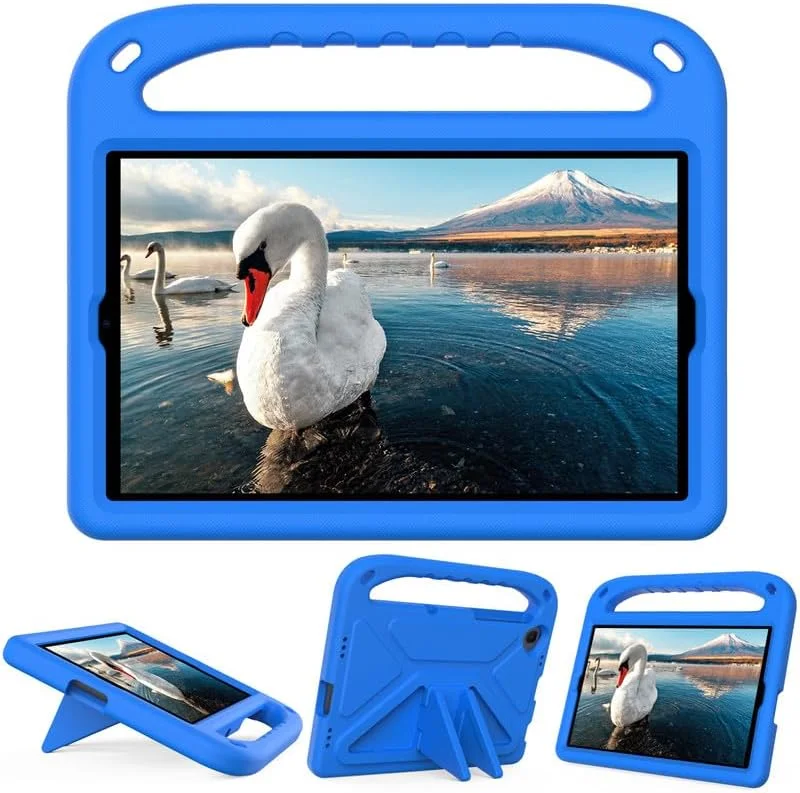 Nikaque Kids Case For Lenovo Tab K10 10.3-Inch TB-X6C6, EVA Foam Lightweight Shockproof Duarable, Tablet Cover with Handle Stand Case For Children Firendly, Blue