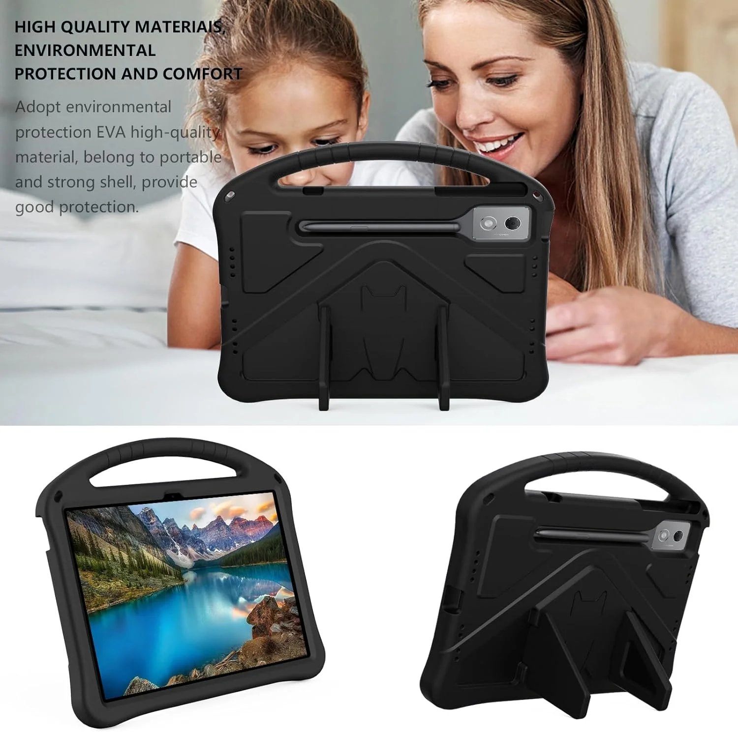 کیف محافظ سبک وزن تبلت لنوو Idea Tab Pro 12.7 اینچ TB-373FU 2025 / Tab P12 TB-370 (2023) با بند شانه و استند مناسب کودکان (مشکی) کیف محافظ سبک وزن تبلت لنوو Idea Tab Pro 12.7 اینچ TB-373FU 2025 / Tab P12 TB-370 (2023) با بند شانه و استند مناسب کودکان (مشکی)