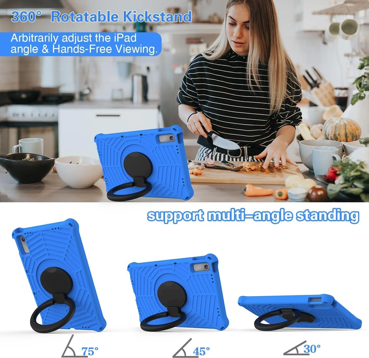 GOZOPO Case for Lenovo Tab P11 (2nd Gen) 11.5 Inch TB-350FU/TB-350XC, 360° Rotating Stand Handle Shoulder Strap Rugged Case for Lenovo Tab P11 2nd Gen Tablet 11.5 Inch (Blue) GOZOPO Case for Lenovo Tab P11 (2nd Gen) 11.5 Inch TB-350FU/TB-350XC, 360° Rotating Stand Handle Shoulder Strap Rugged Case for Lenovo Tab P11 2nd Gen Tablet 11.5 Inch (Blue)