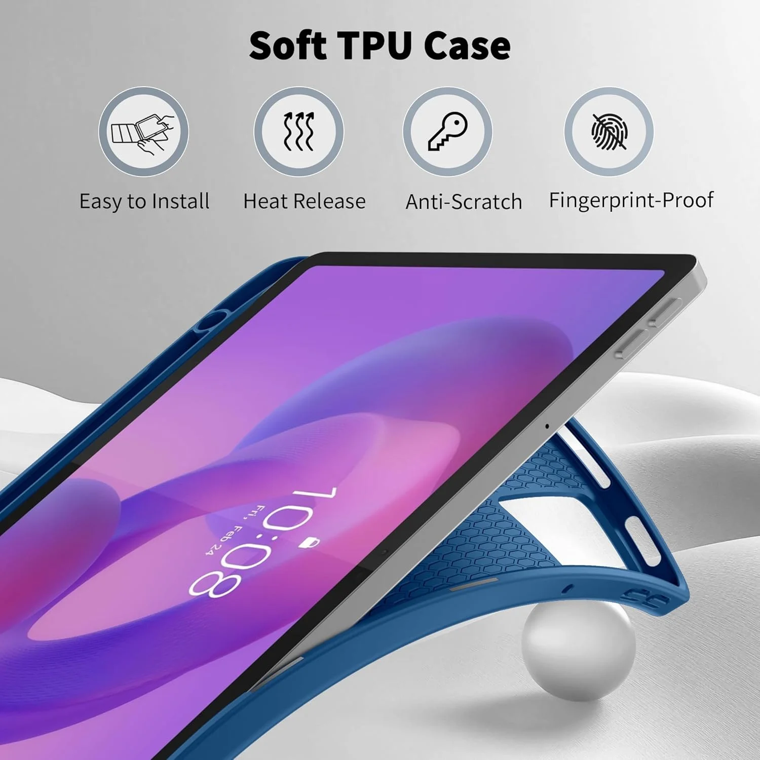 EasyAcc Case for Idea Tab 2025 11 inch with Pencil Holder (TB-336ZU TB-336FU) Slim Protective Case with Stand PU Leather Tablet, Sea Blue EasyAcc Case for Idea Tab 2025 11 inch with Pencil Holder (TB-336ZU TB-336FU) Slim Protective Case with Stand PU Leather Tablet, Sea Blue