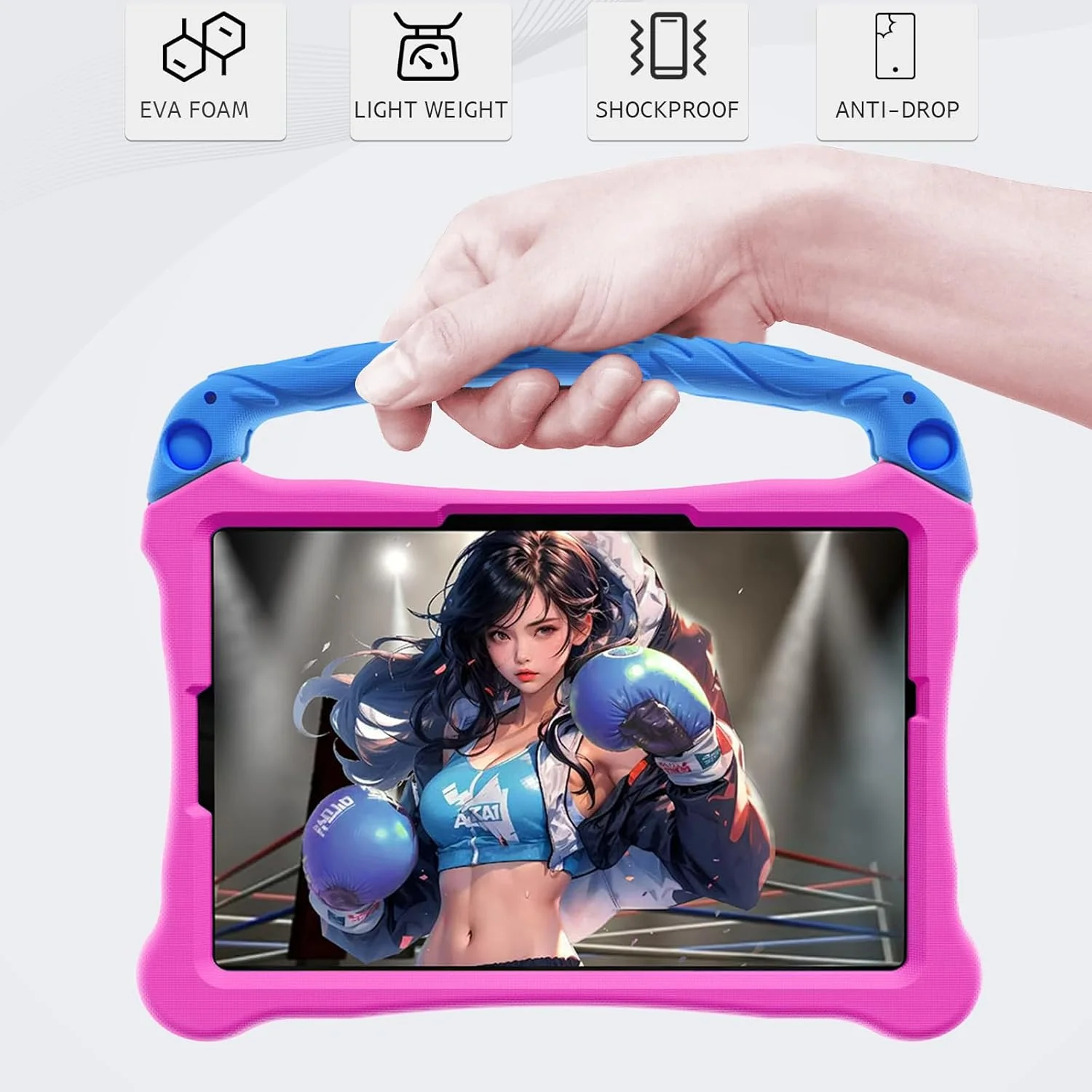 Gruattreay Kids Case Compatible with Lenovo Idea Tab Tablet 11 inch 2025 (TB-336ZU/TB-336FU), Light Weight Shockproof Drop Proof with Handle/Kickstand, Child Friendly Case (Rose+Blue) Gruattreay Kids Case Compatible with Lenovo Idea Tab Tablet 11 inch 2025 (TB-336ZU/TB-336FU), Light Weight Shockproof Drop Proof with Handle/Kickstand, Child Friendly Case (Rose+Blue)