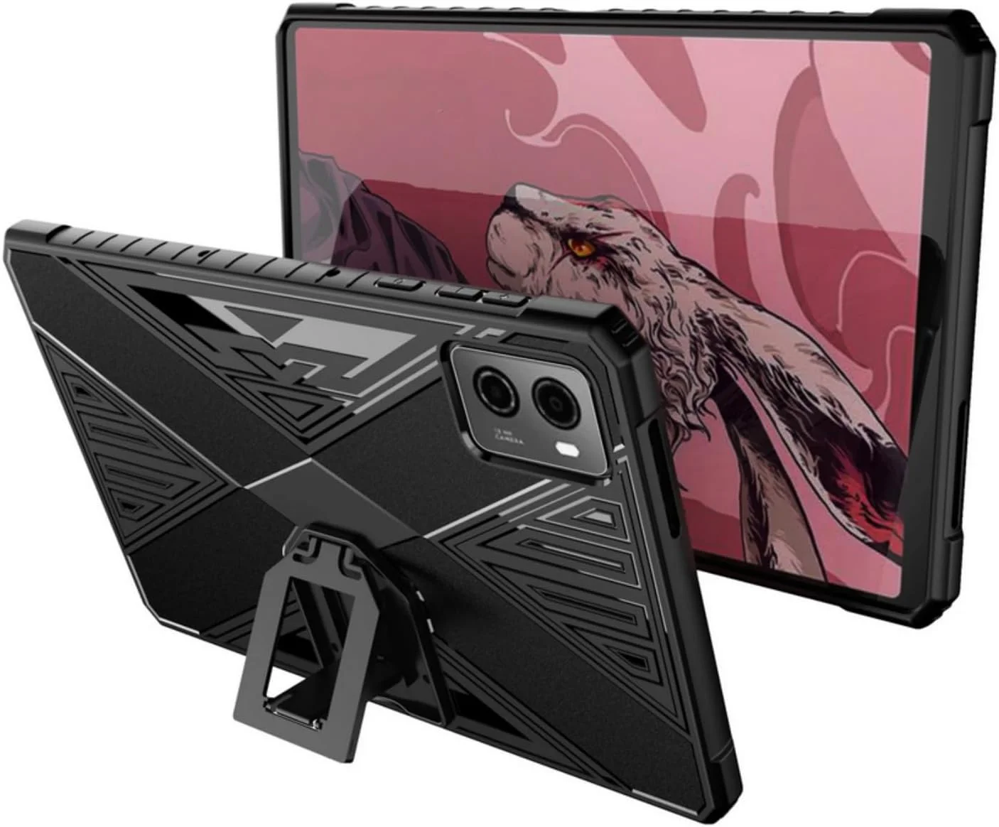 کیف محافظ تبلت لنوو Legion Y700 مدل 2023 سایز 8.8 اینچ SKEIDO، کاور پشتی ضد ضربه TPU با طراحی پایه دار نسل دوم TB-320FC