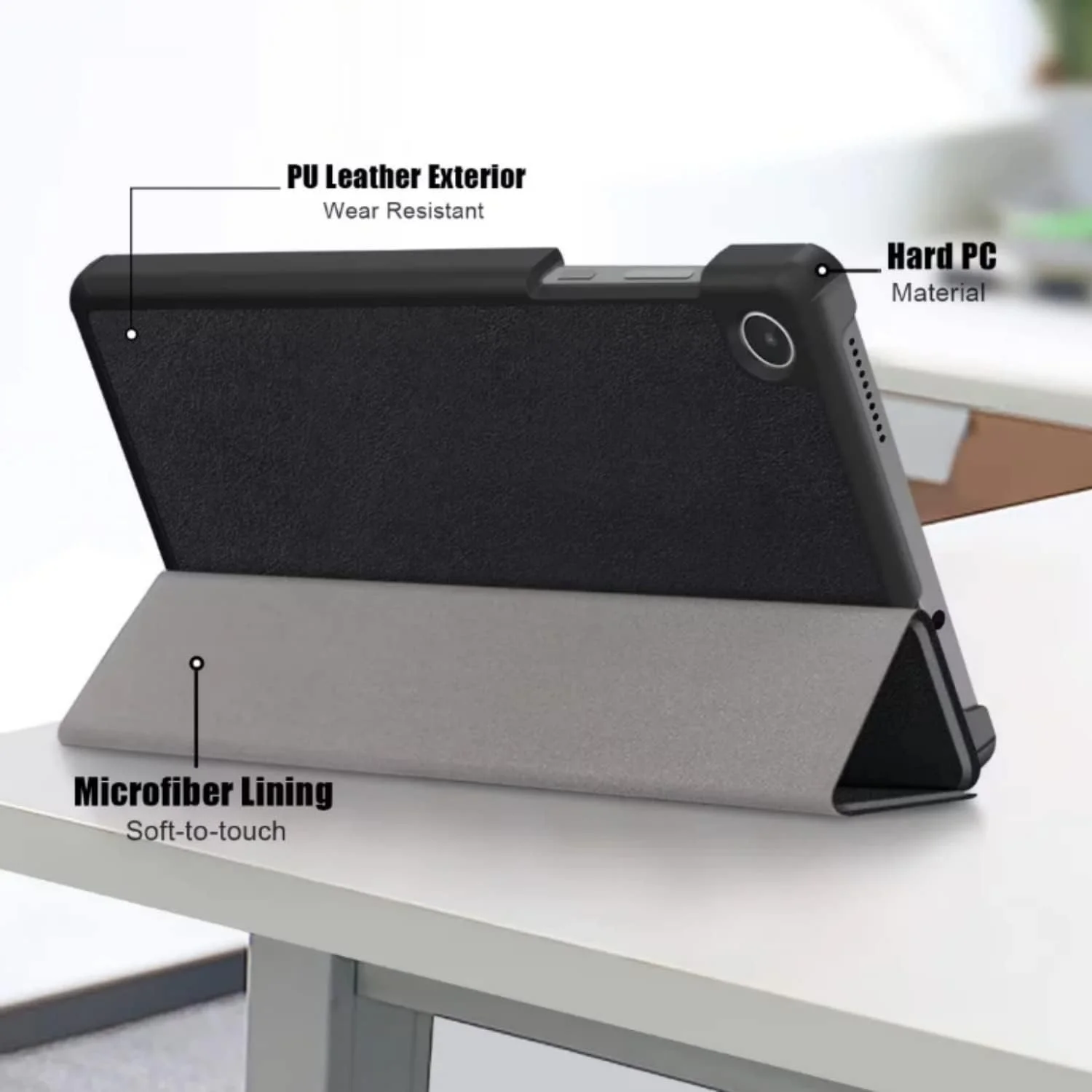کیف تبلت SKEIDO مناسب برای لنوو تب M8 نسل 4 مدل TB-300FU سایز 8.0 اینچ، کاور تبلت چرمی PU سه تایی تاشو مناسب برای لنوو تب M8 نسل 4 سال 2022 کیف تبلت SKEIDO مناسب برای لنوو تب M8 نسل 4 مدل TB-300FU سایز 8.0 اینچ، کاور تبلت چرمی PU سه تایی تاشو مناسب برای لنوو تب M8 نسل 4 سال 2022