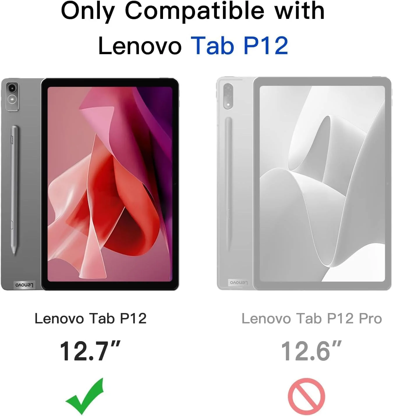 کیف چرمی محافظ چرخشی 360 درجه World biz مناسب برای تبلت لنوو تب P12 مدل 2023 با صفحه نمایش 12.7 اینچی TB370FU، با قابلیت بیدار شدن/به خواب رفتن خودکار