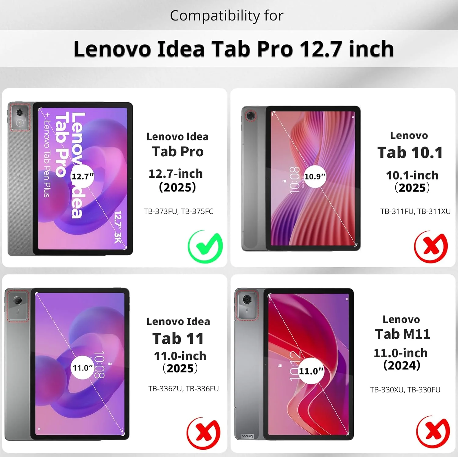 کیف محافظ EasyAcc برای تبلت Lenovo Idea Tab Pro 12.7 اینچ 2025 به همراه جای قلم (TB-373FU TB-375FC)، کیف محافظ باریک با استند، چرم PU، مشکی کیف محافظ EasyAcc برای تبلت Lenovo Idea Tab Pro 12.7 اینچ 2025 به همراه جای قلم (TB-373FU TB-375FC)، کیف محافظ باریک با استند، چرم PU، مشکی