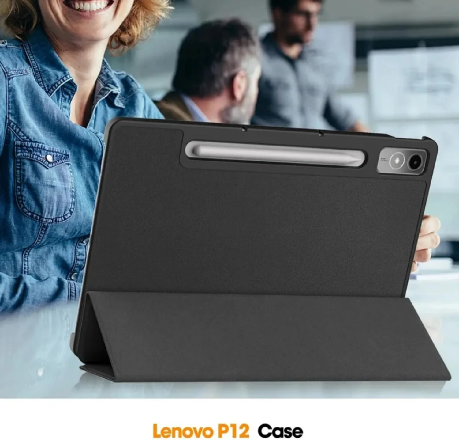 کیف تبلت SKEIDO برای Lenovo Tab P12 12.7 2023، کاور تبلت تاشو سه قسمتی مغناطیسی چرمی PU برای Xiaoxin Pad Pro 12.7 اینچ TB371FC کیف تبلت SKEIDO برای Lenovo Tab P12 12.7 2023، کاور تبلت تاشو سه قسمتی مغناطیسی چرمی PU برای Xiaoxin Pad Pro 12.7 اینچ TB371FC