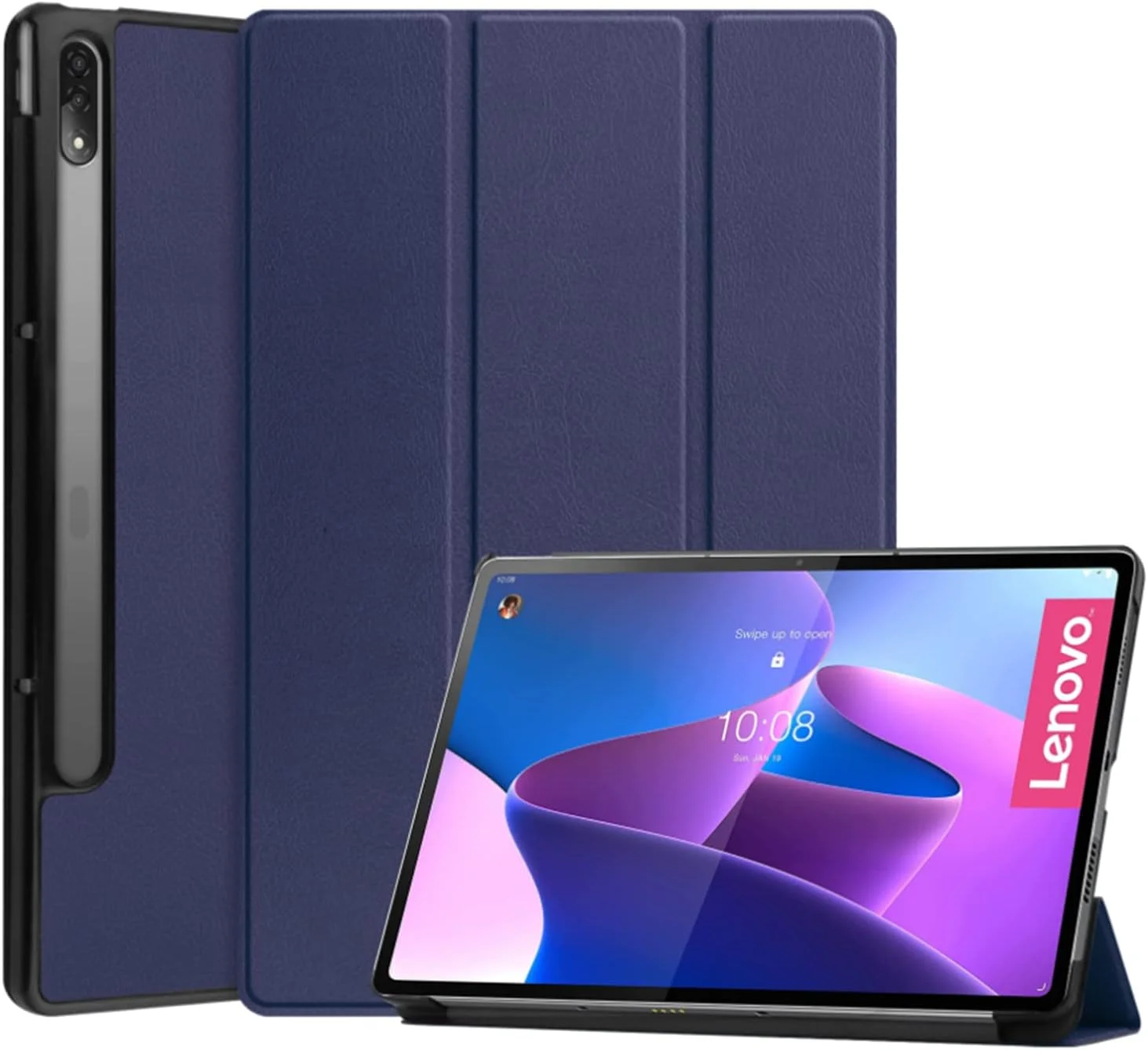 کیف تبلت هوشمند SKEIDO با قابلیت بیدار شدن/خواب خودکار، جنس TPU نرم، مناسب برای تبلت 12.6 اینچی Lenovo Tab P12 Pro