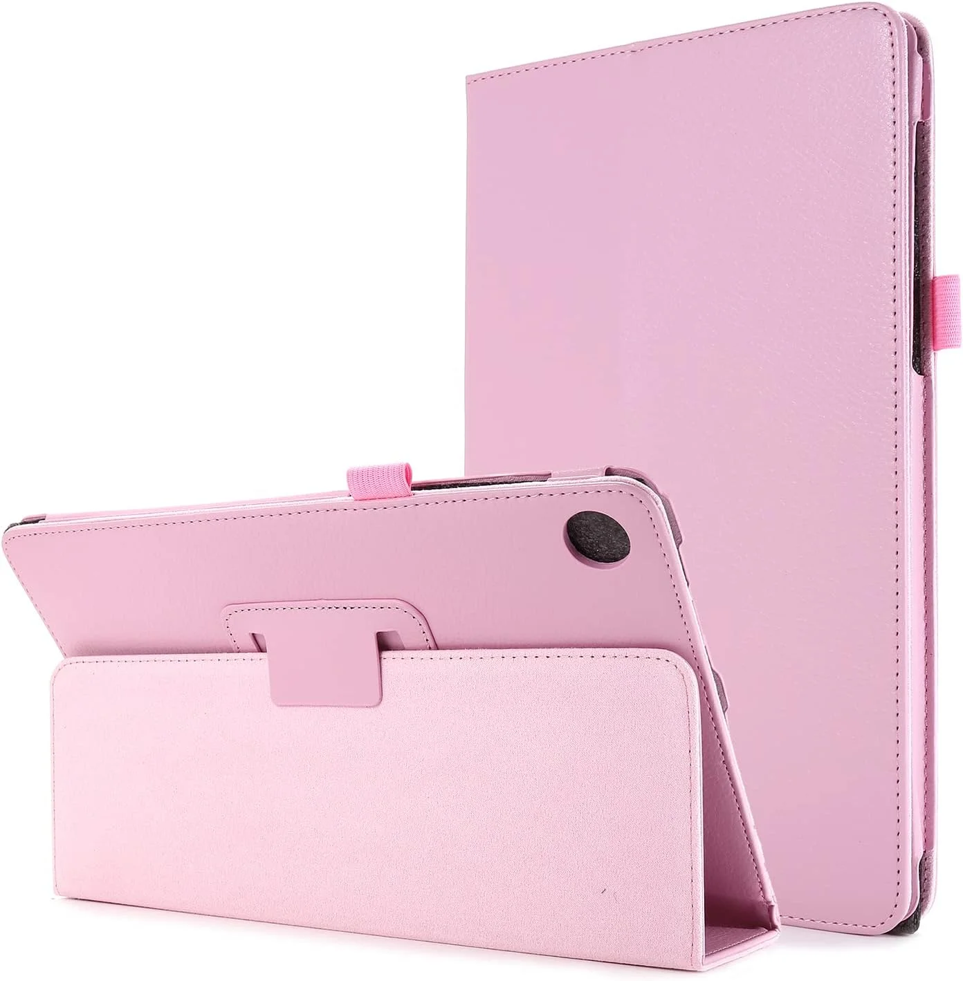 TianTa Case for Lenovo Tab M10 Plus 3rd Gen 2022 (TB-125F/TB-128F) 10.6 inch, PU Leather Slim Folding Stand Cover Case with Auto Sleep/Wake - Pink