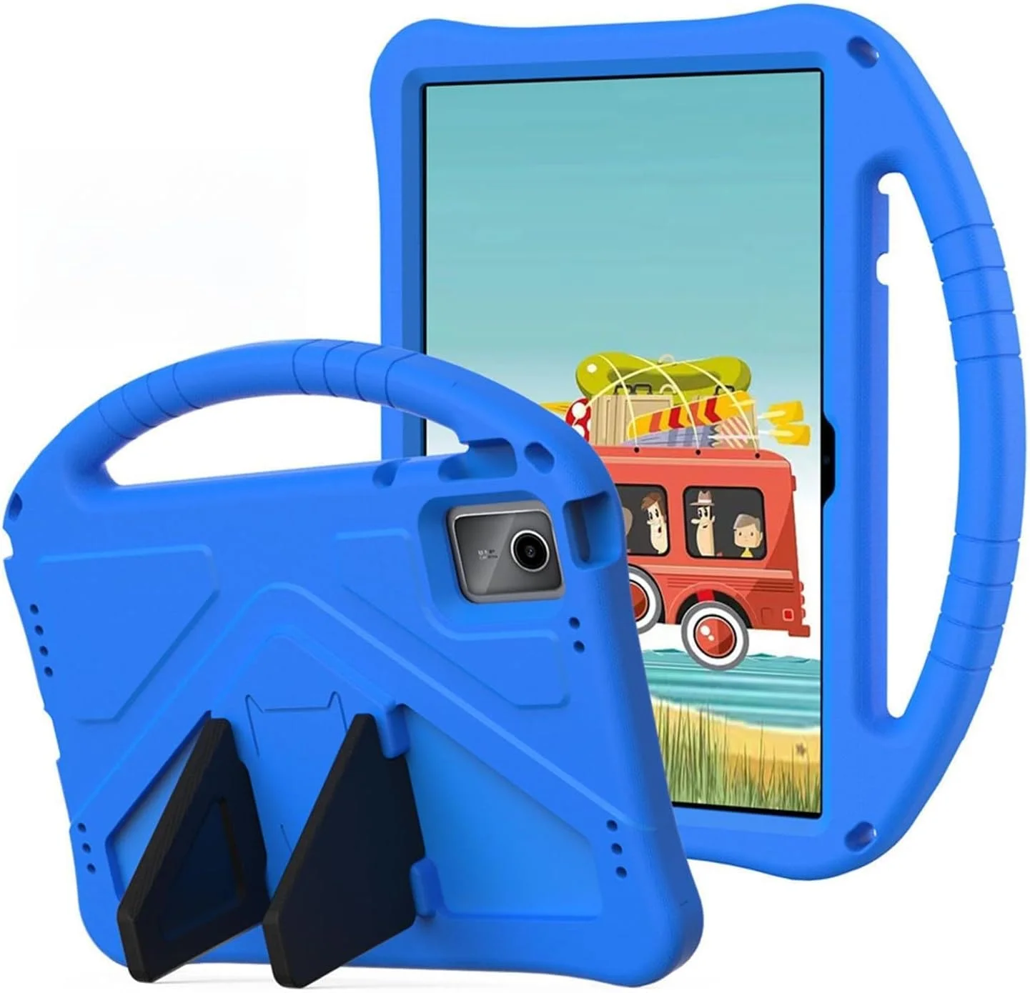 کیف محافظ کودکانه HYAEcase برای تبلت Lenovo Tab M11 2024 به همراه پایه تاشو و دسته حمل، سبک و مقاوم در برابر ضربه (آبی)
