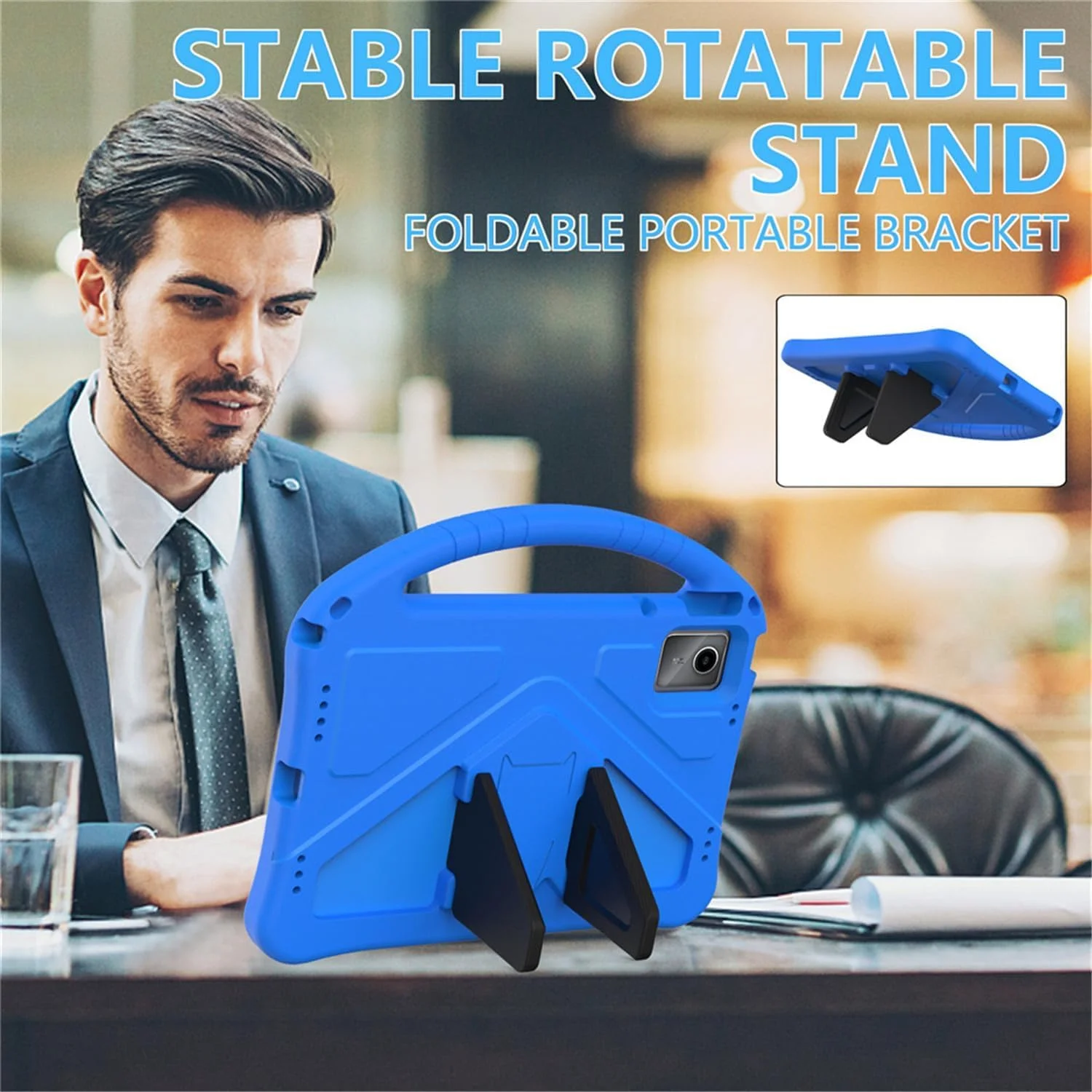 کیف محافظ کودکانه HYAEcase برای تبلت Lenovo Tab M11 2024 با پایه تاشو و دسته حمل، سبک و مقاوم در برابر ضربه (آبی) کیف محافظ کودکانه HYAEcase برای تبلت Lenovo Tab M11 2024 با پایه تاشو و دسته حمل، سبک و مقاوم در برابر ضربه (آبی)
