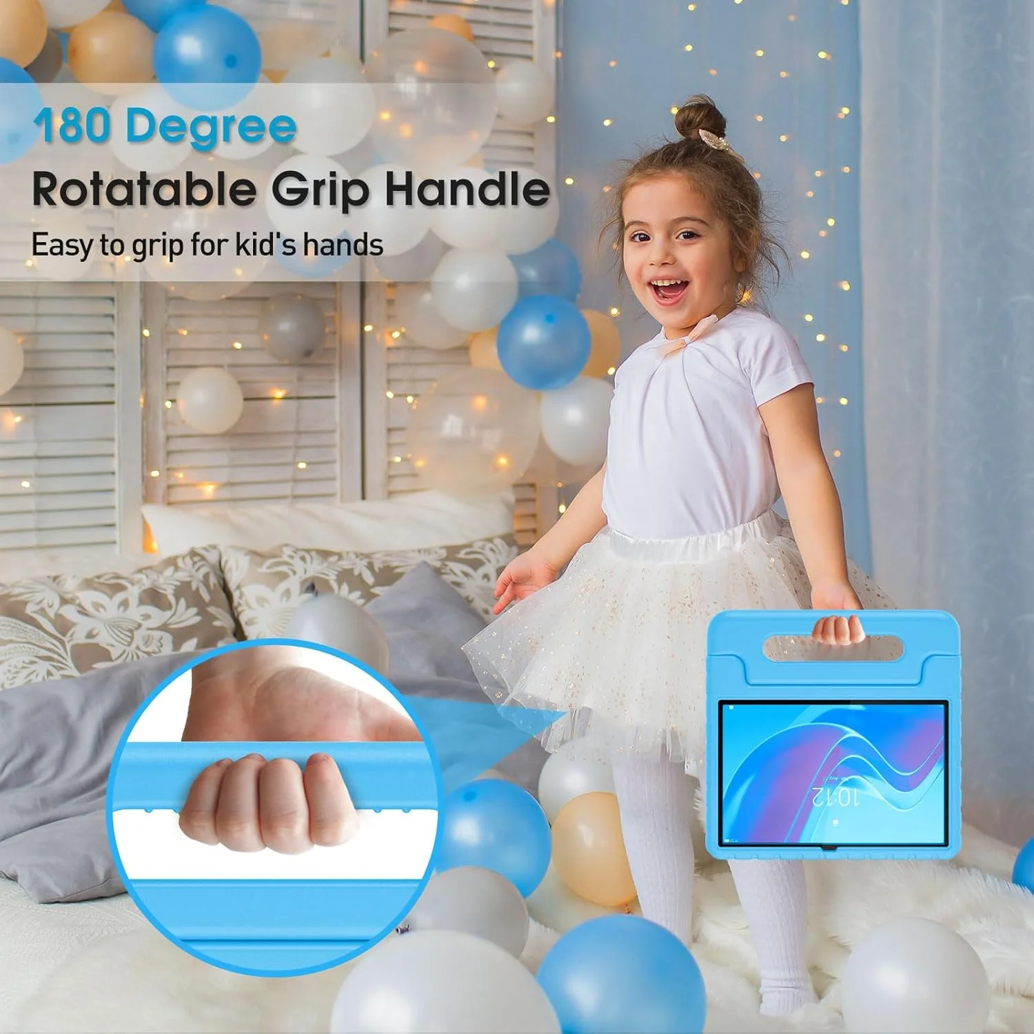 کیف محافظ کودکانه پروکیس برای تبلت لنوو تب M11 2024 TB330FU، کیف سبک وزن و ضد ضربه مناسب کودکان با دسته تاشو تبدیل شونده - آبی کیف محافظ کودکانه پروکیس برای تبلت لنوو تب M11 2024 TB330FU، کیف سبک وزن و ضد ضربه مناسب کودکان با دسته تاشو تبدیل شونده - آبی
